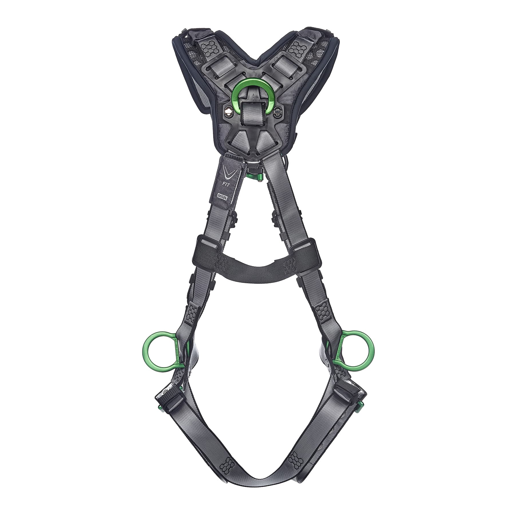 MSA V-Fit Harness, Extra Small, Back, Chest, Hip & Shoulder D-Rings, Tongue Buckle Leg Straps, Shoulder Padding_4