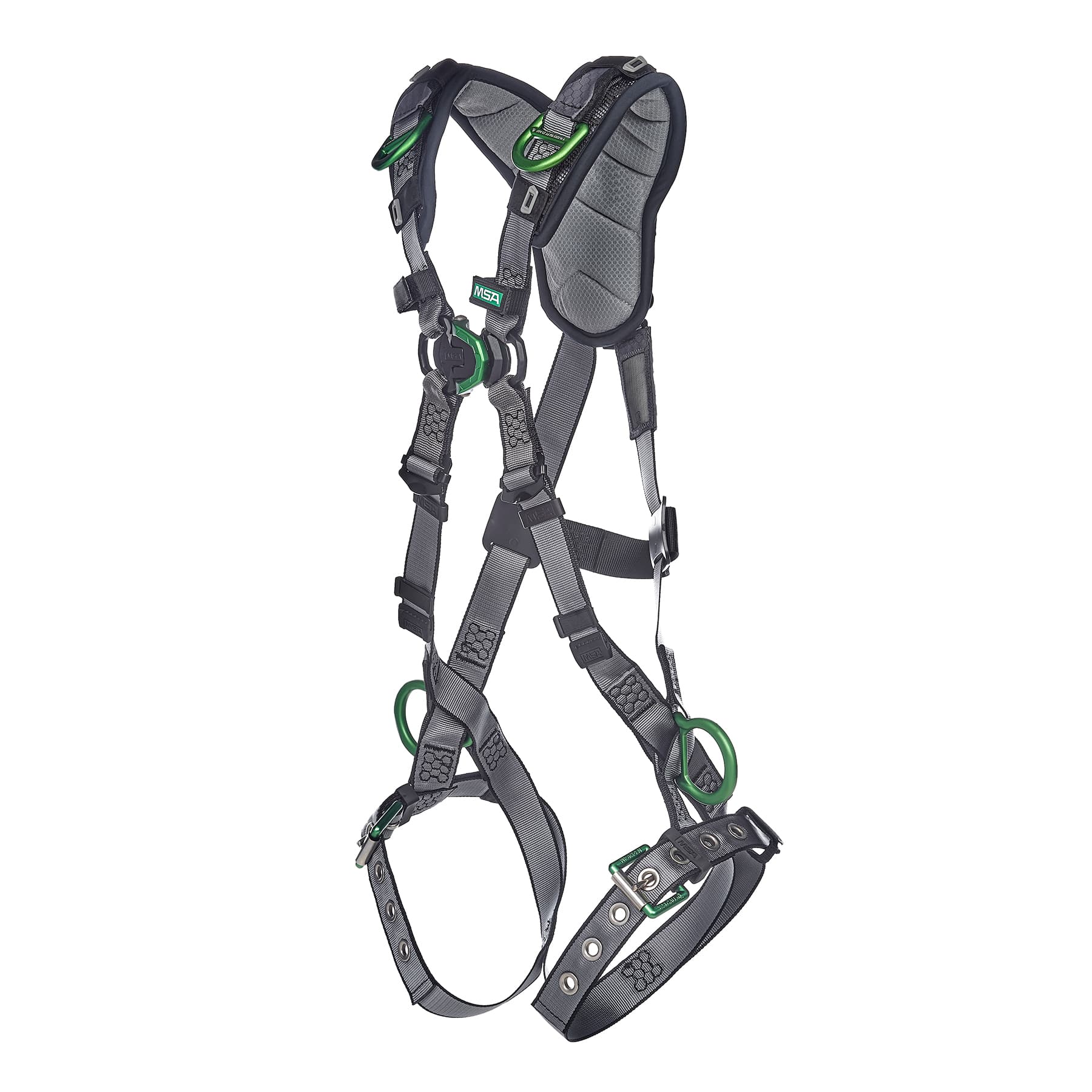 MSA V-Fit Harness, Extra Small, Back, Chest, Hip & Shoulder D-Rings, Tongue Buckle Leg Straps, Shoulder Padding_9