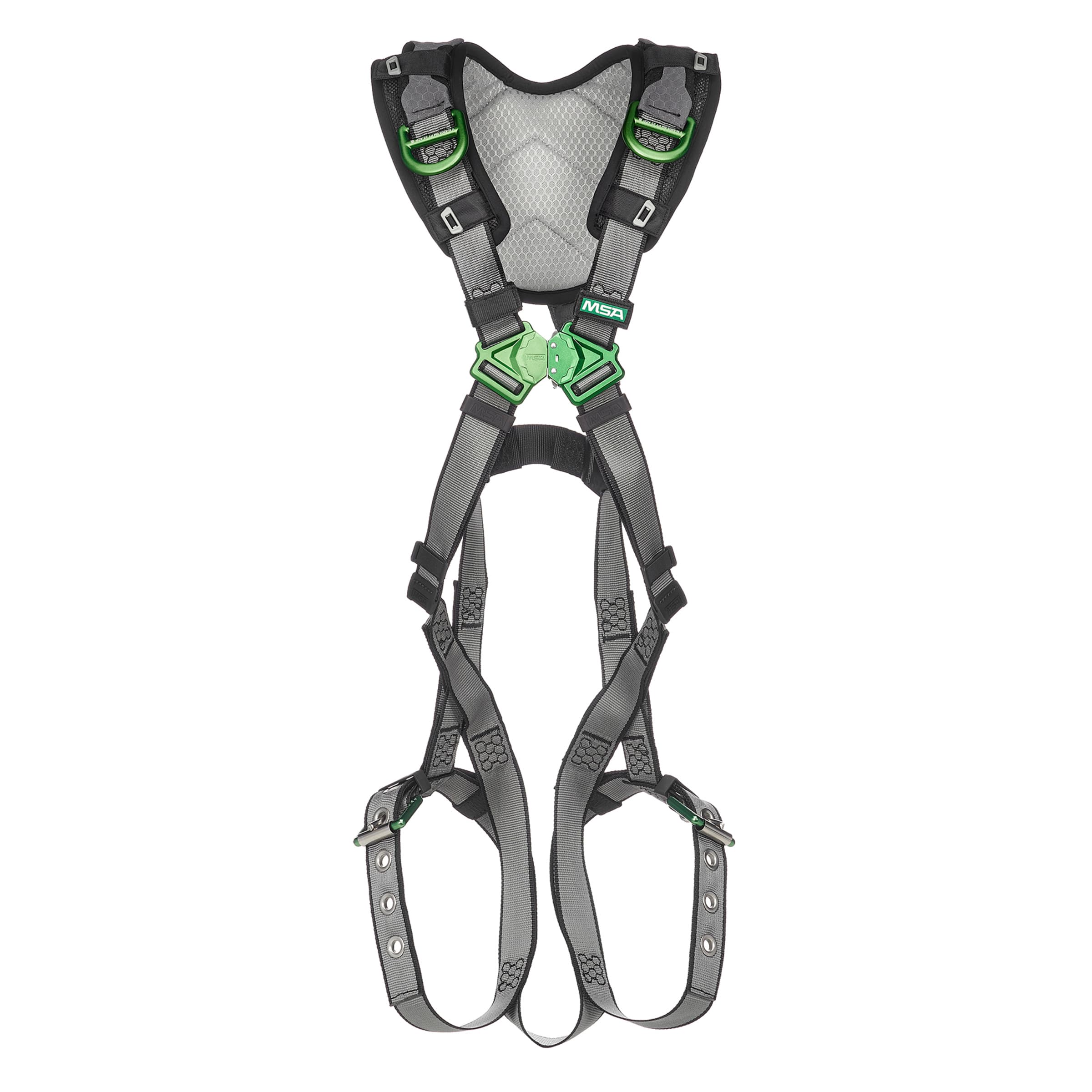 MSA V-Fit Harness, Extra Small, Back & Shoulder D-Rings, Tongue Buckle Leg Straps, Shoulder Padding