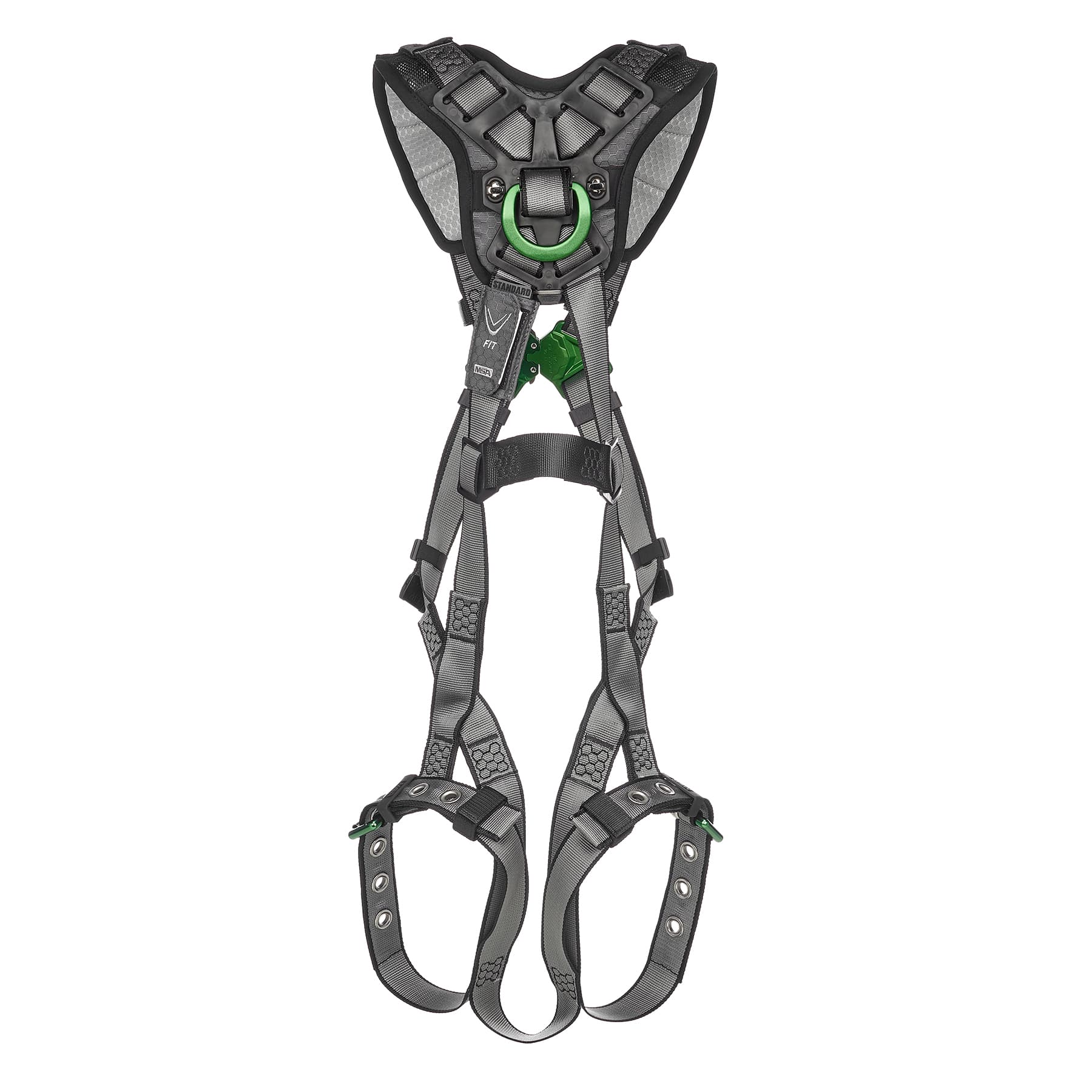 MSA V-Fit Harness, Extra Large, Back & Shoulder D-Rings, Tongue Buckle Leg Straps, Shoulder Padding_13