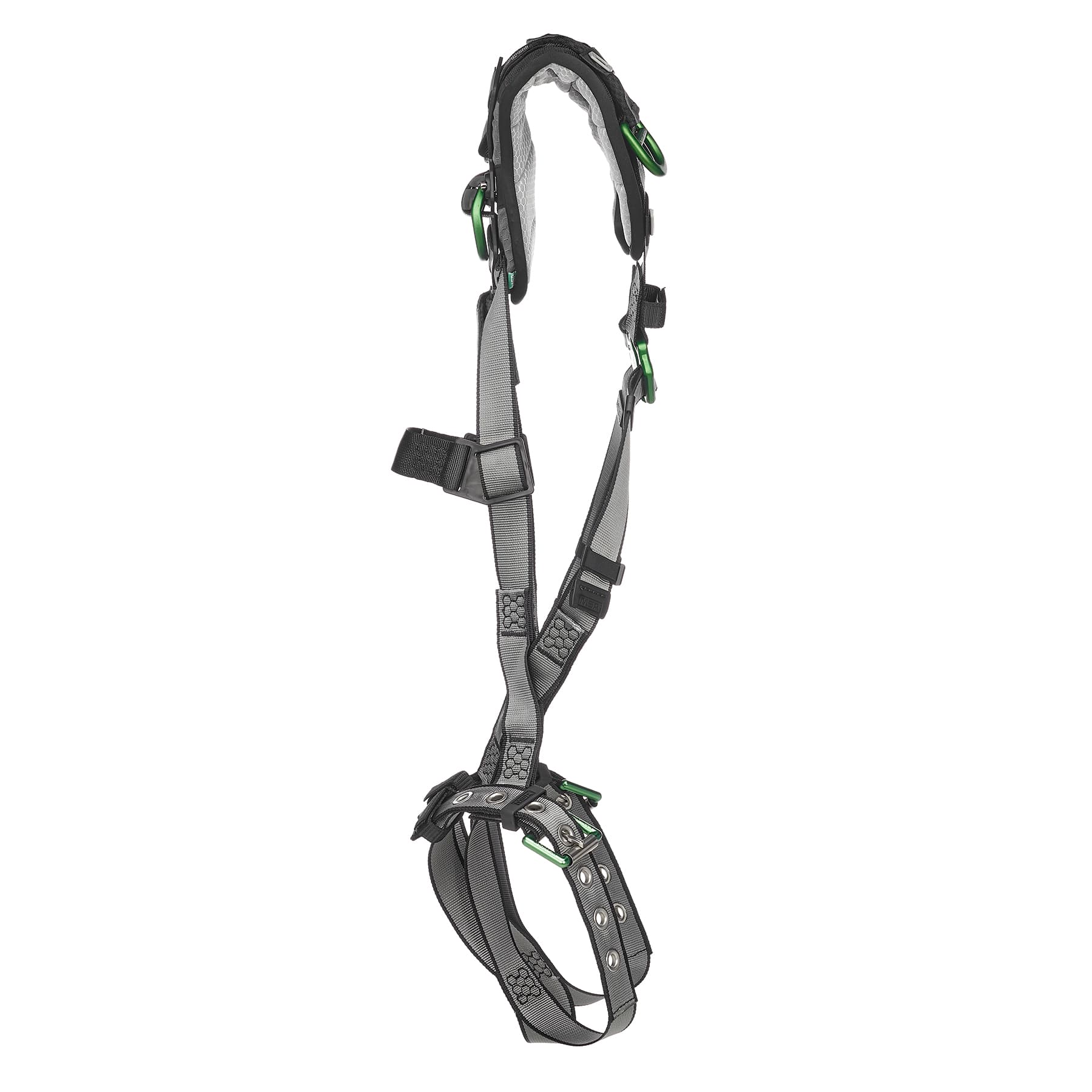 MSA V-Fit Harness, Super Extra Large, Back & Shoulder D-Rings, Tongue Buckle Leg Straps, Shoulder Padding_1