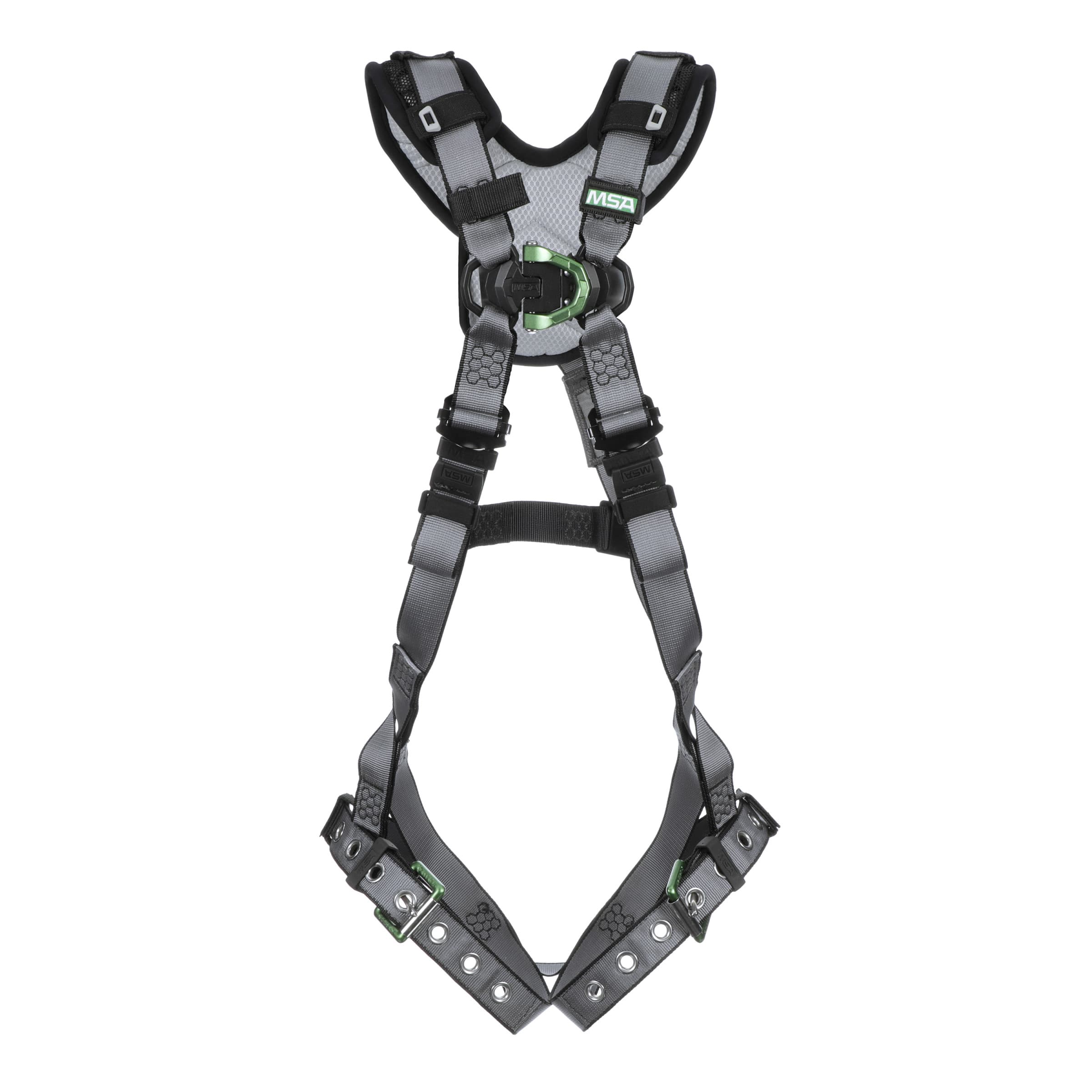 MSA V-Fit Harness, Standard, Back D-Ring, Tongue Buckle Leg Straps, Shoulder & Leg Padding