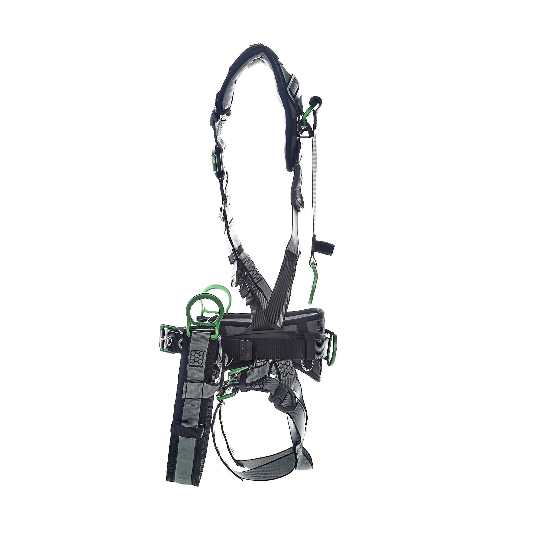 MSA V-Fit Derrick Harness, Extra Large, Back, Chest & Hip D-Rings, Tongue Buckle Leg Straps, Shoulder Padding_12