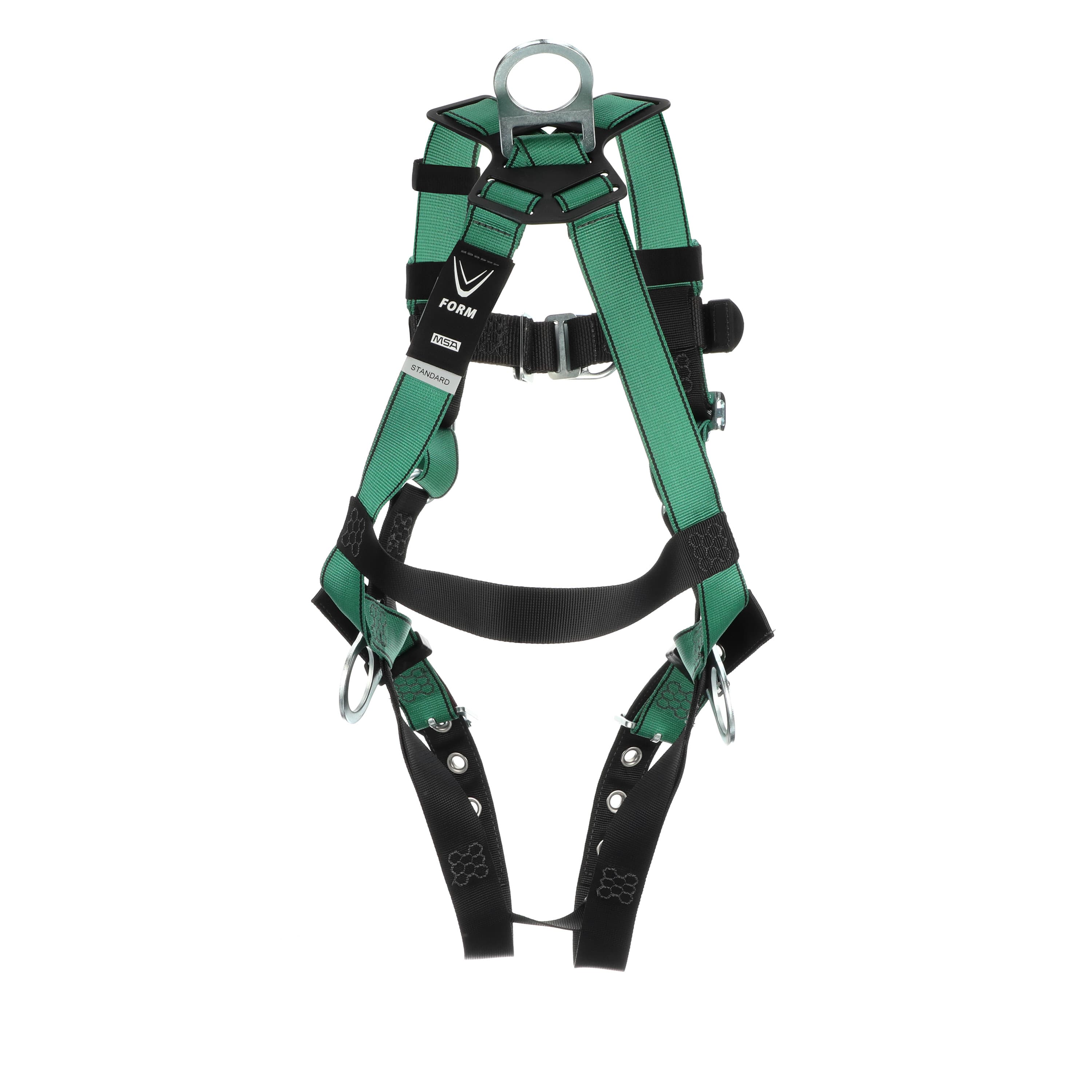 MSA V-Form Harness, Extra Large, Back, Chest & Hip D-Rings, Tongue Buckle Leg Straps_2