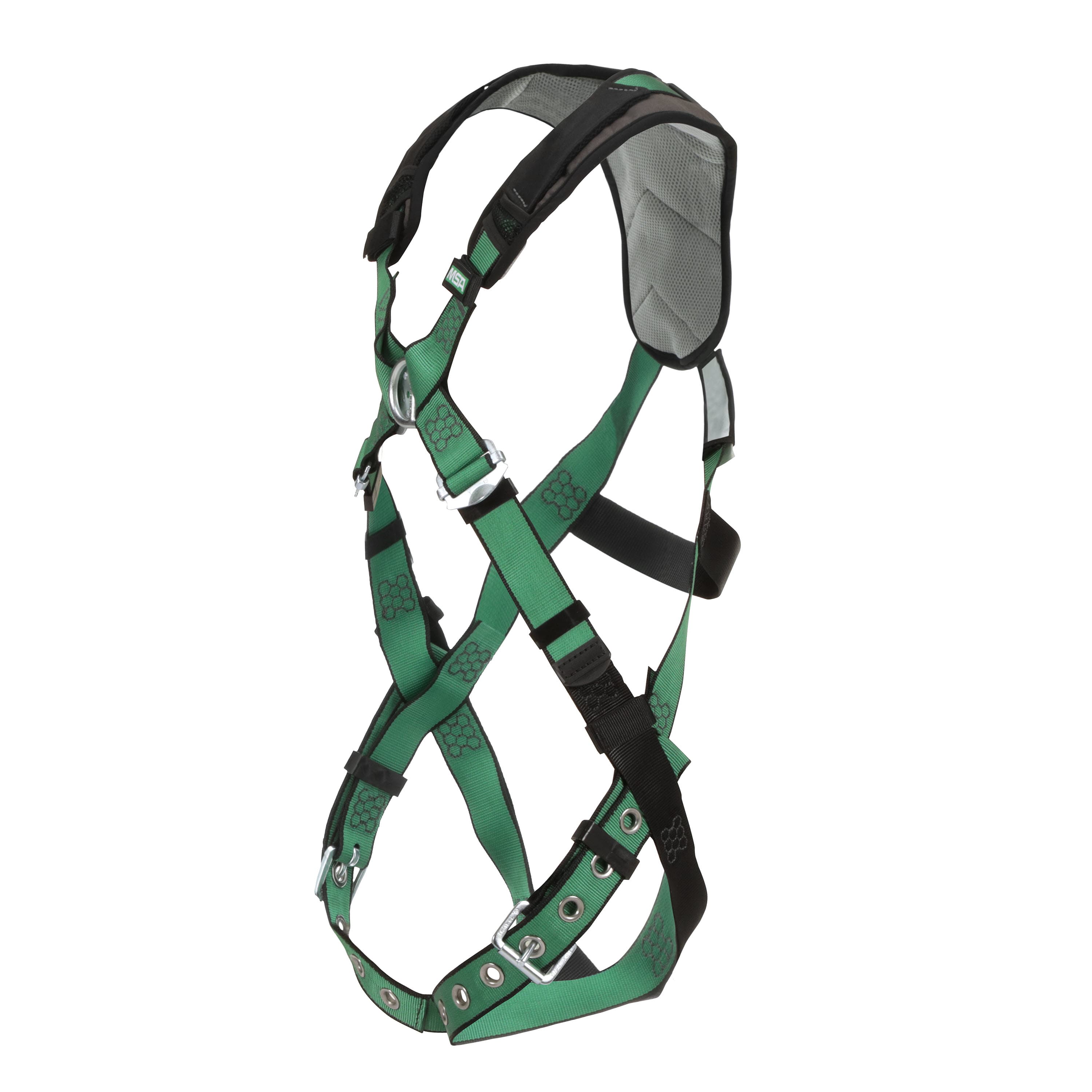 MSA V-Form+ Harness, Super Extra Large, Back & Chest D-Rings, Tongue Buckle Leg Straps_3