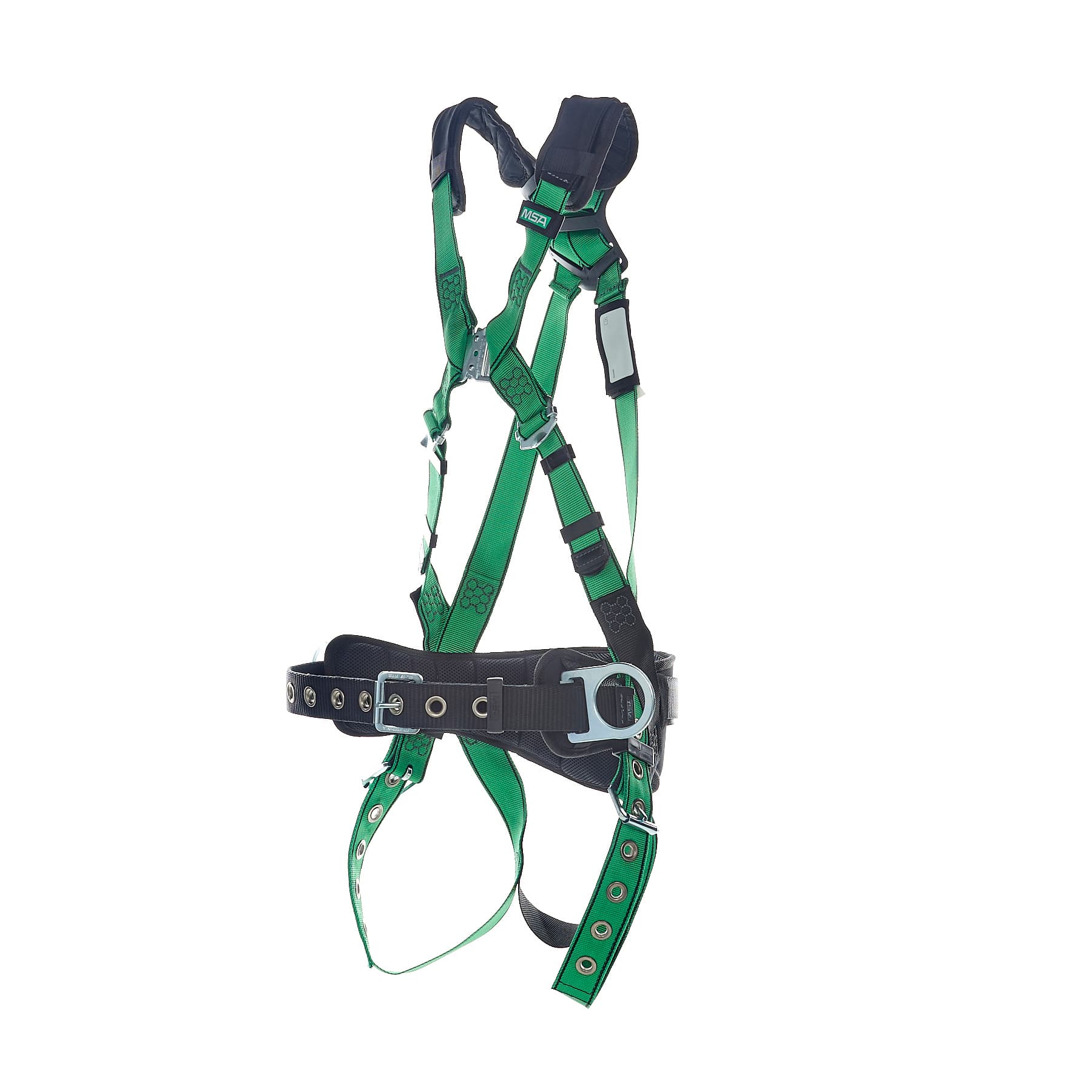 MSA V-Form Construction Harness, Standard, Back & Hip D-Ring, Tongue Buckle Leg Straps, Shoulder Paddingquick Connect Chest Buckle_3