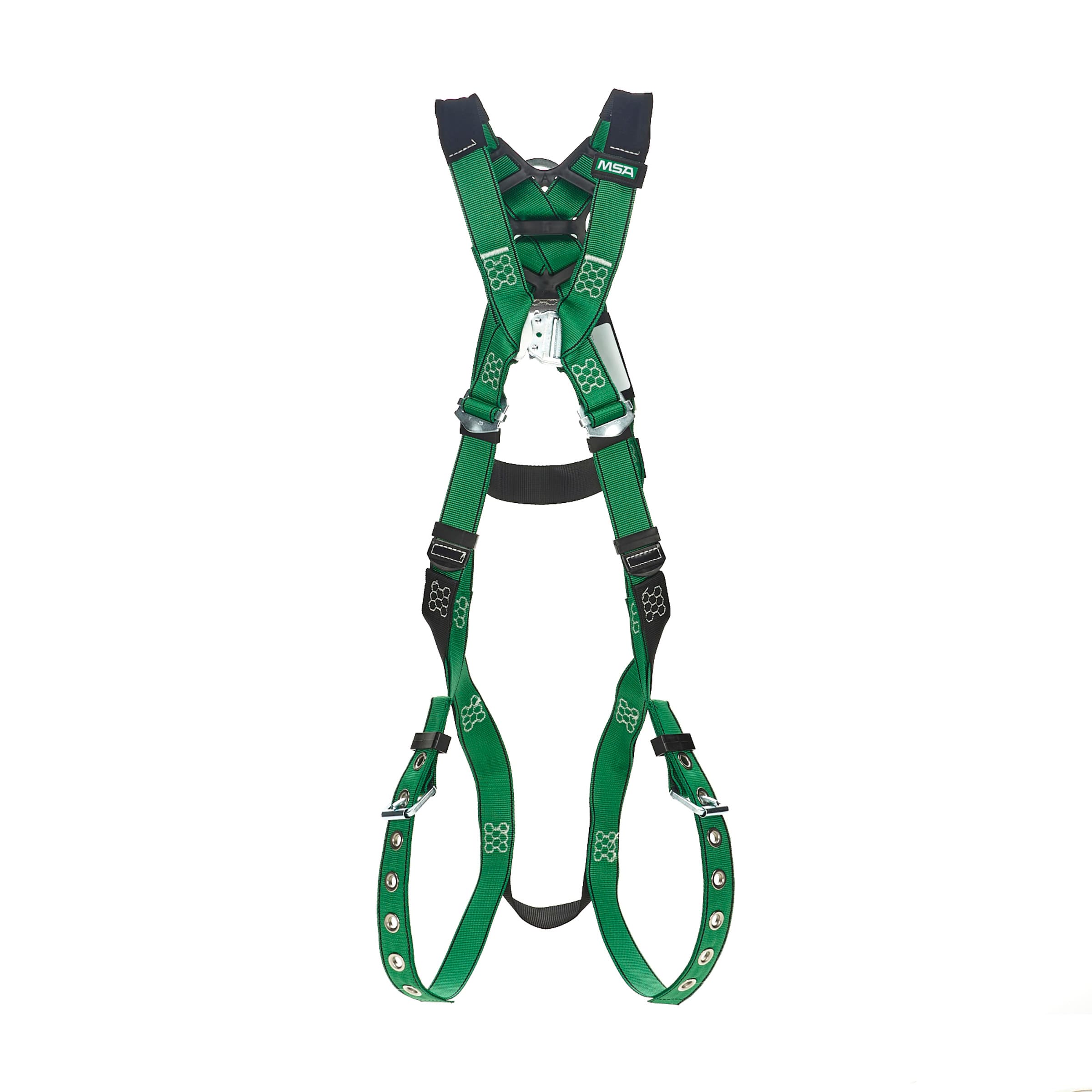 MSA V-Form Harness, Extra Small, Back D-Ring With D-Ring Extender, Tongue Buckle Leg Straps Quick Connect Chest Buckle