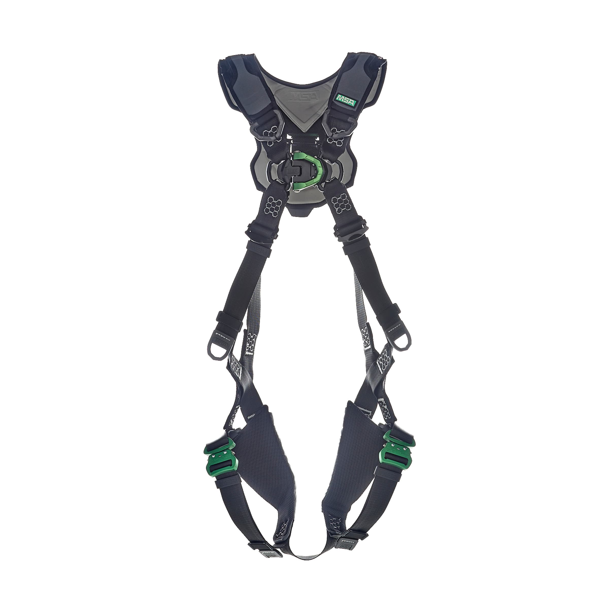 MSA V-Flex Harness, Extra Small, Back D-Ring, Chest D-Ring, Quick Connect Leg Straps