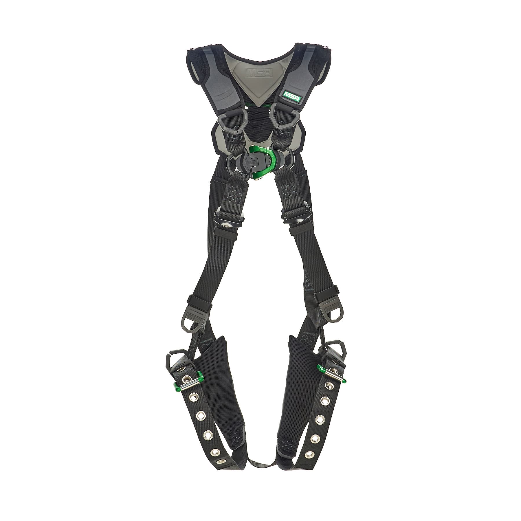 MSA V-Flex Harness, Super Extra Large, Back D-Ring, Chest D-Ring, Tongue Buckle Leg Straps_5
