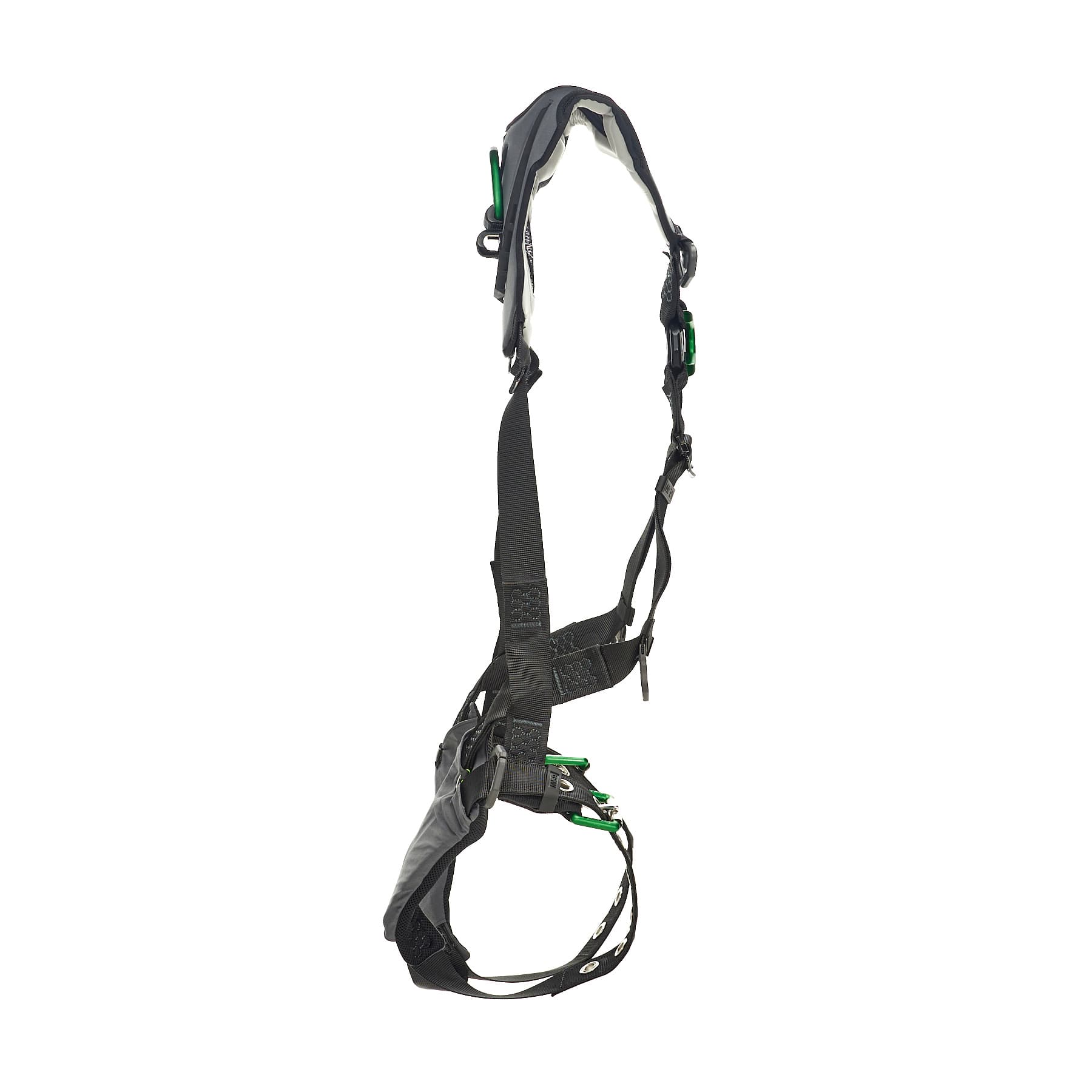 MSA V-Flex Harness, Super Extra Large, Back D-Ring, Chest D-Ring, Tongue Buckle Leg Straps_6