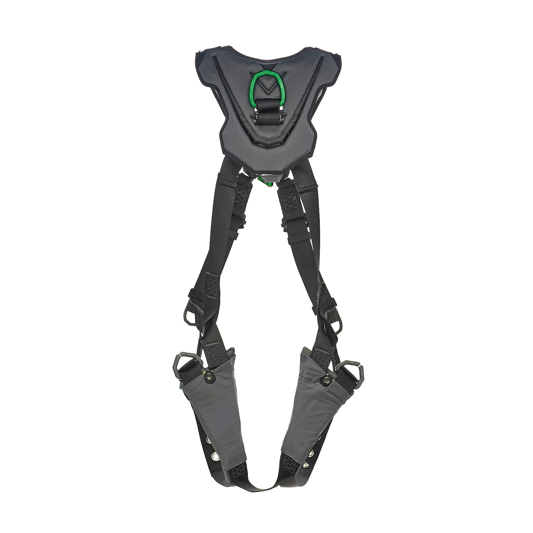 MSA V-Flex Harness, Super Extra Large, Back D-Ring, Chest D-Ring, Tongue Buckle Leg Straps_9
