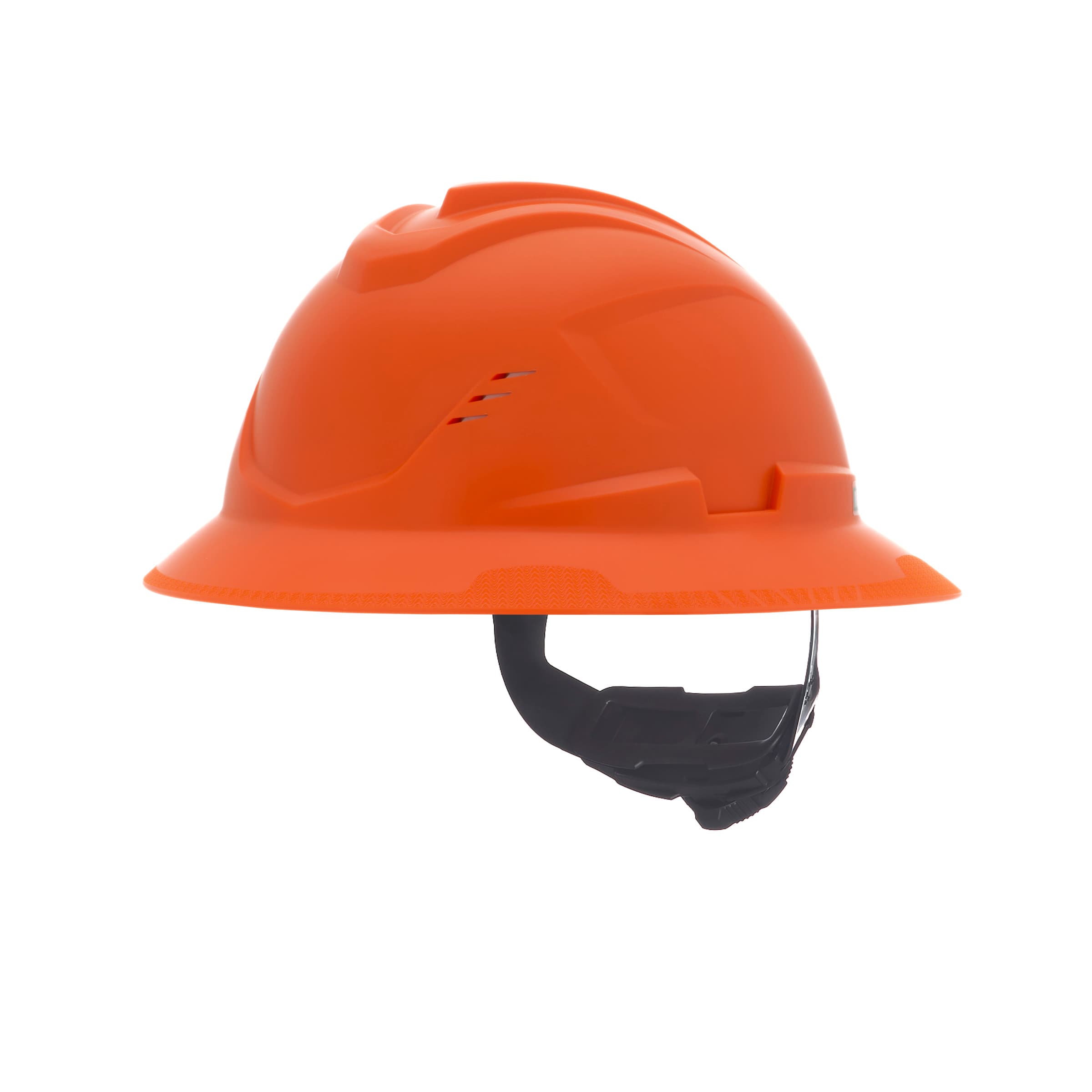 MSA V-Gard C1 Full Brim, Vented, Fas-Trac Iii, Orange