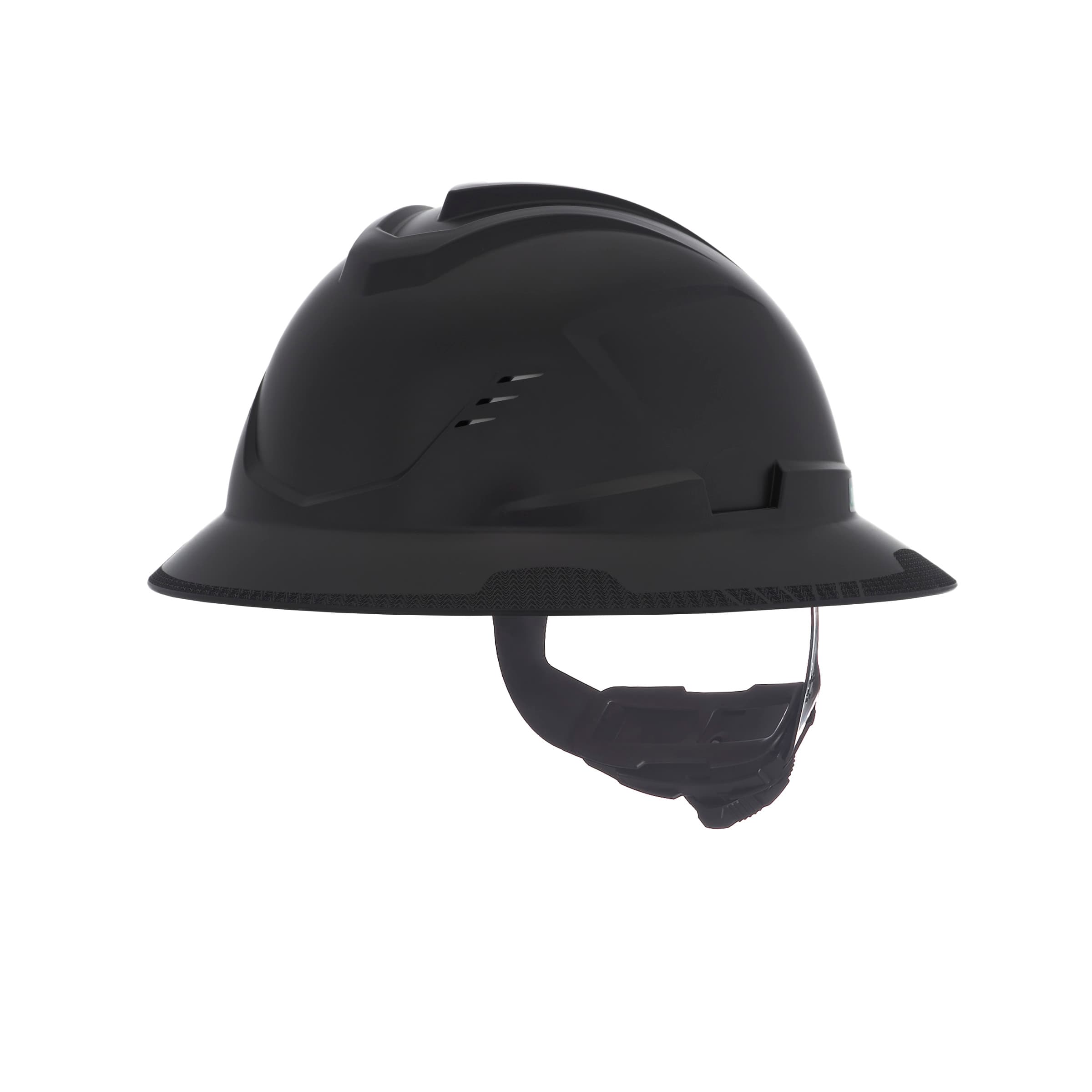 MSA V-Gard C1 Full Brim, Vented, Fas-Trac Iii, Black