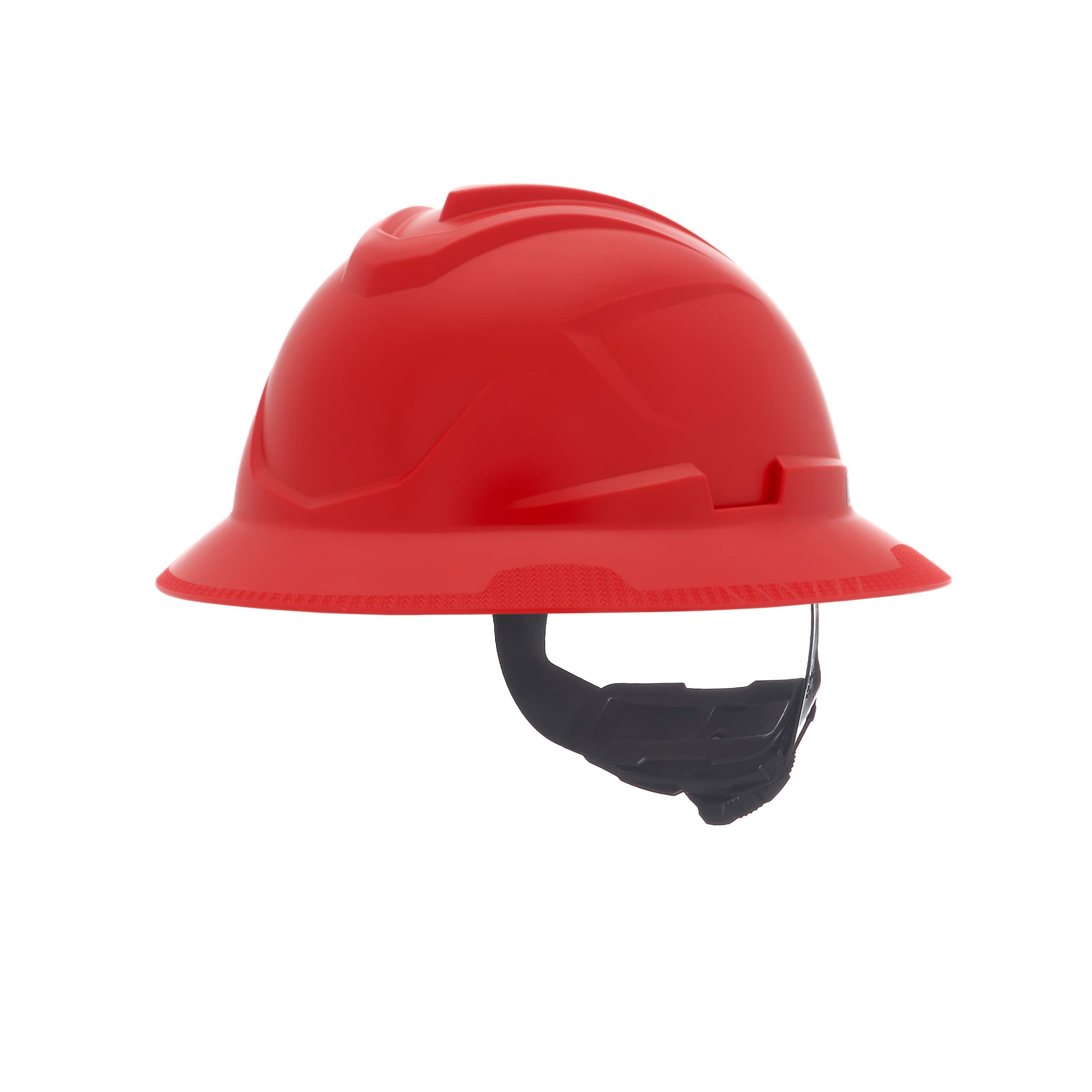MSA V-Gard C1 Full Brim, Non-Vented, Fas-Trac Iii, Red