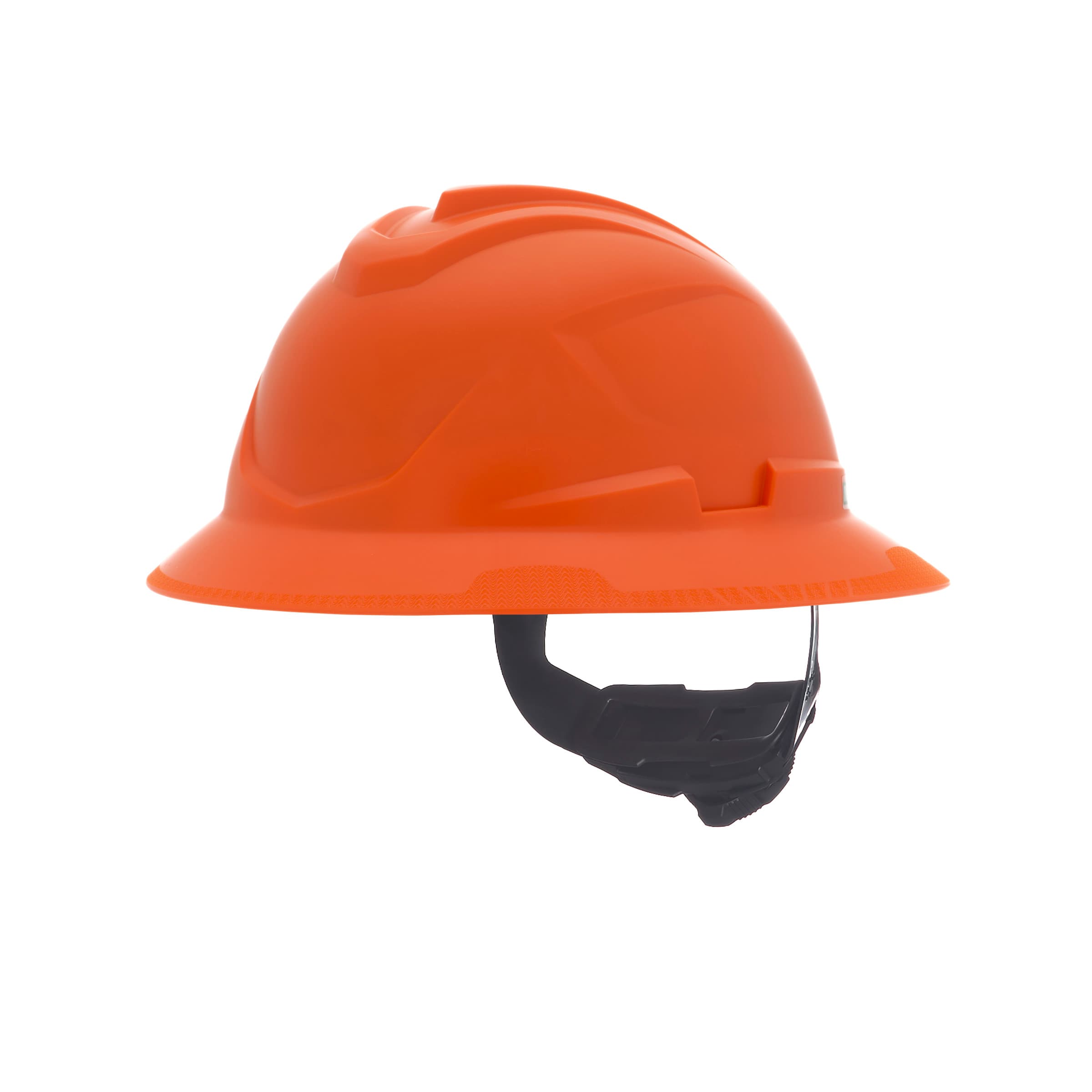 MSA V-Gard C1 Full Brim, Non-Vented, Fas-Trac Iii, Orange
