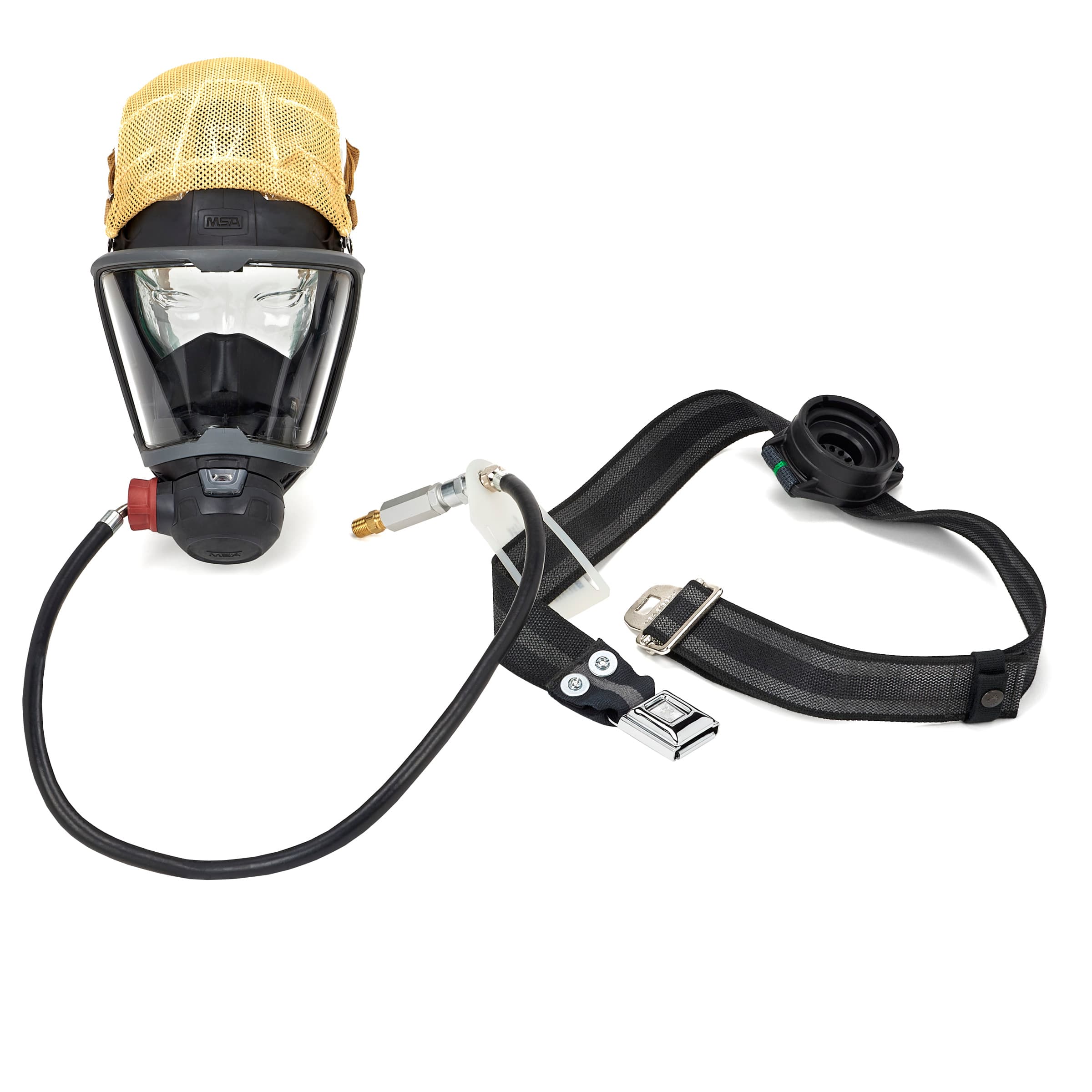 MSA G1 Cadet Sar, 42" Regulator With Nomex Belt, G1 Facepiece With Kevlar Head Harness, Fittings Ordered Separately