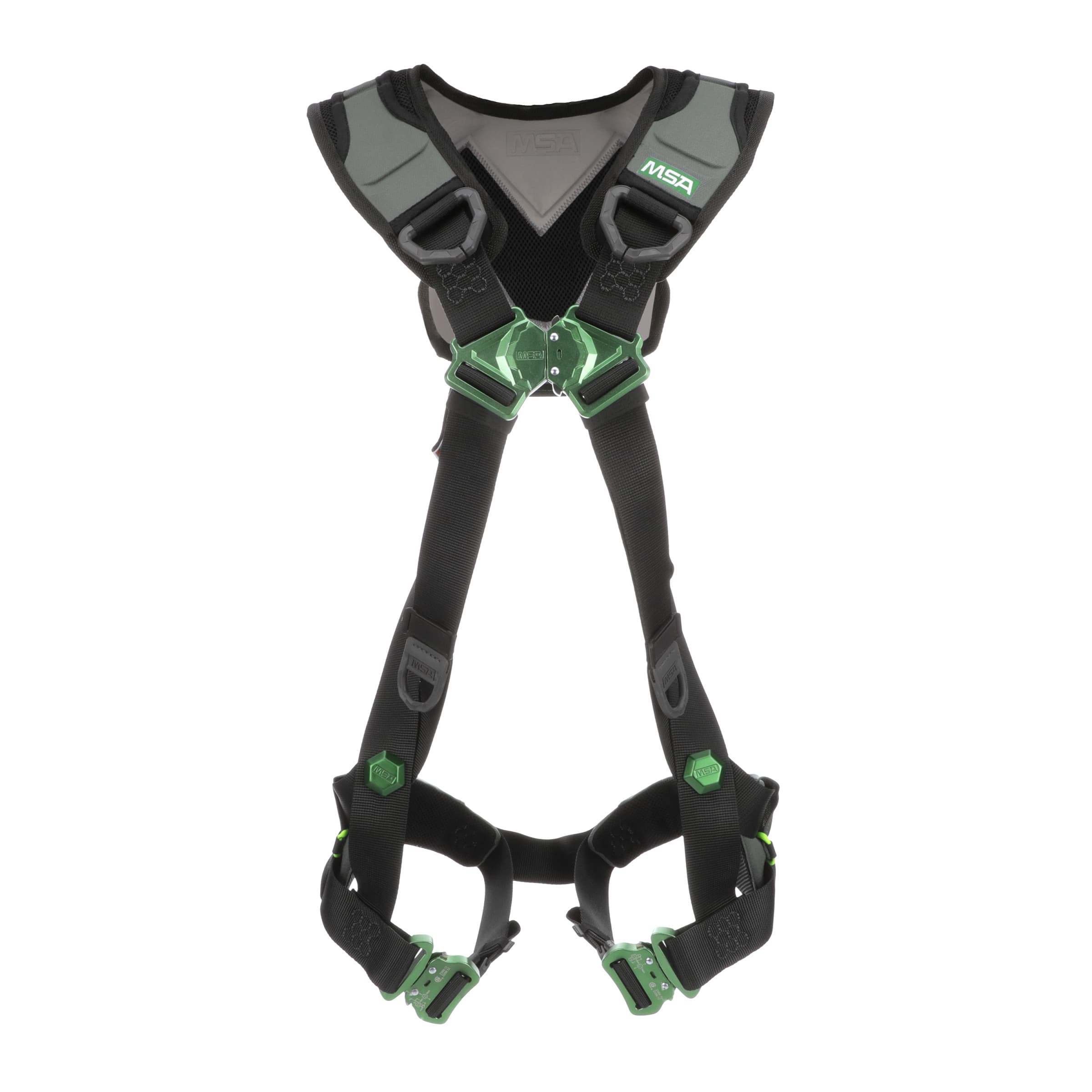 MSA V-Flex Harness, Standard, Back D-Ring, Quick Connect Leg Straps