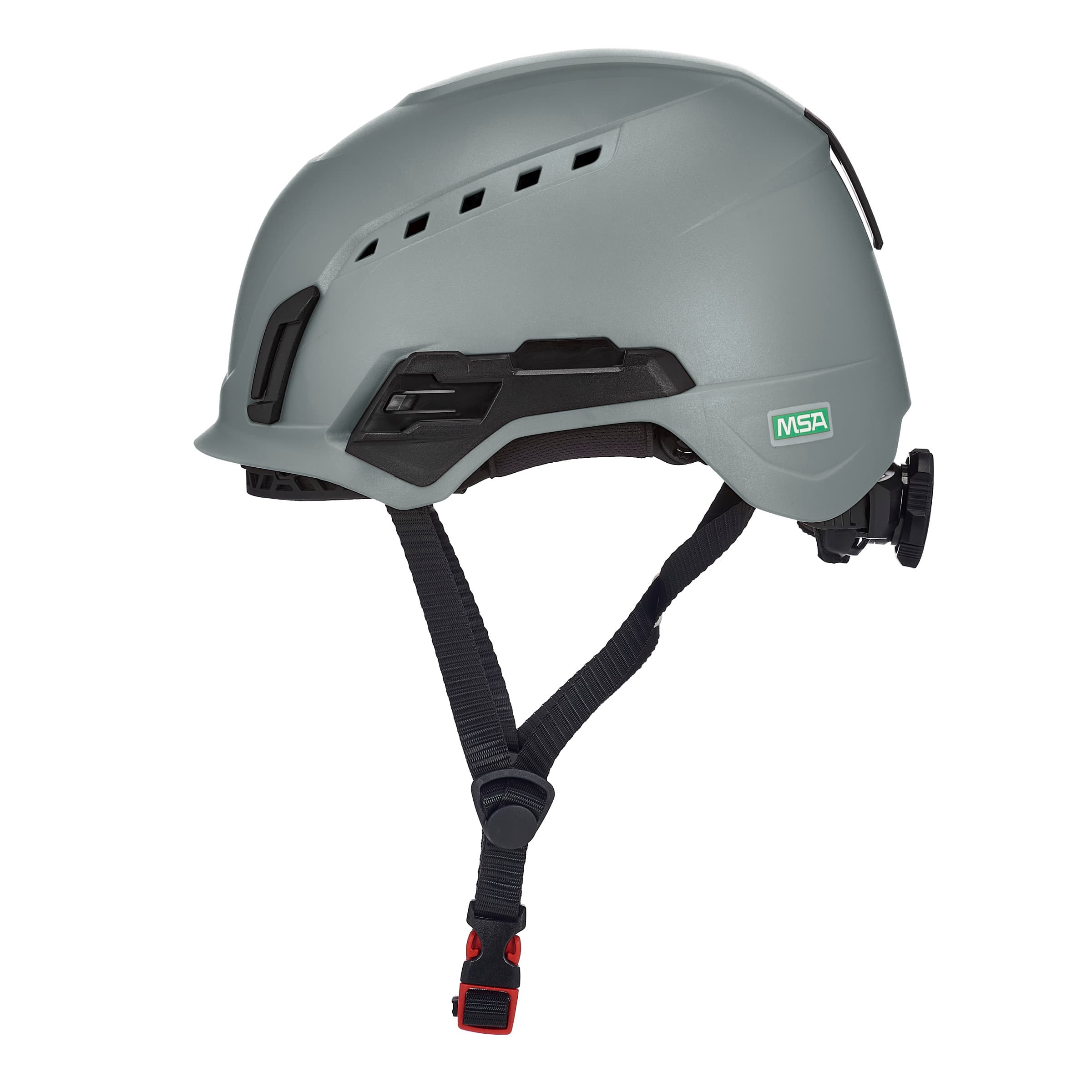 MSA V-Gard H2 Safety Helmet, Vented, Gray