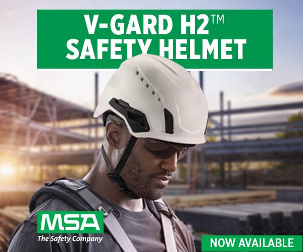 MSA V-Gard H2 Safety Helmet, Mips, Non-Vented, Black_7