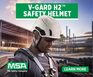 MSA V-Gard H2 Safety Helmet, Mips, Non-Vented, Black_12