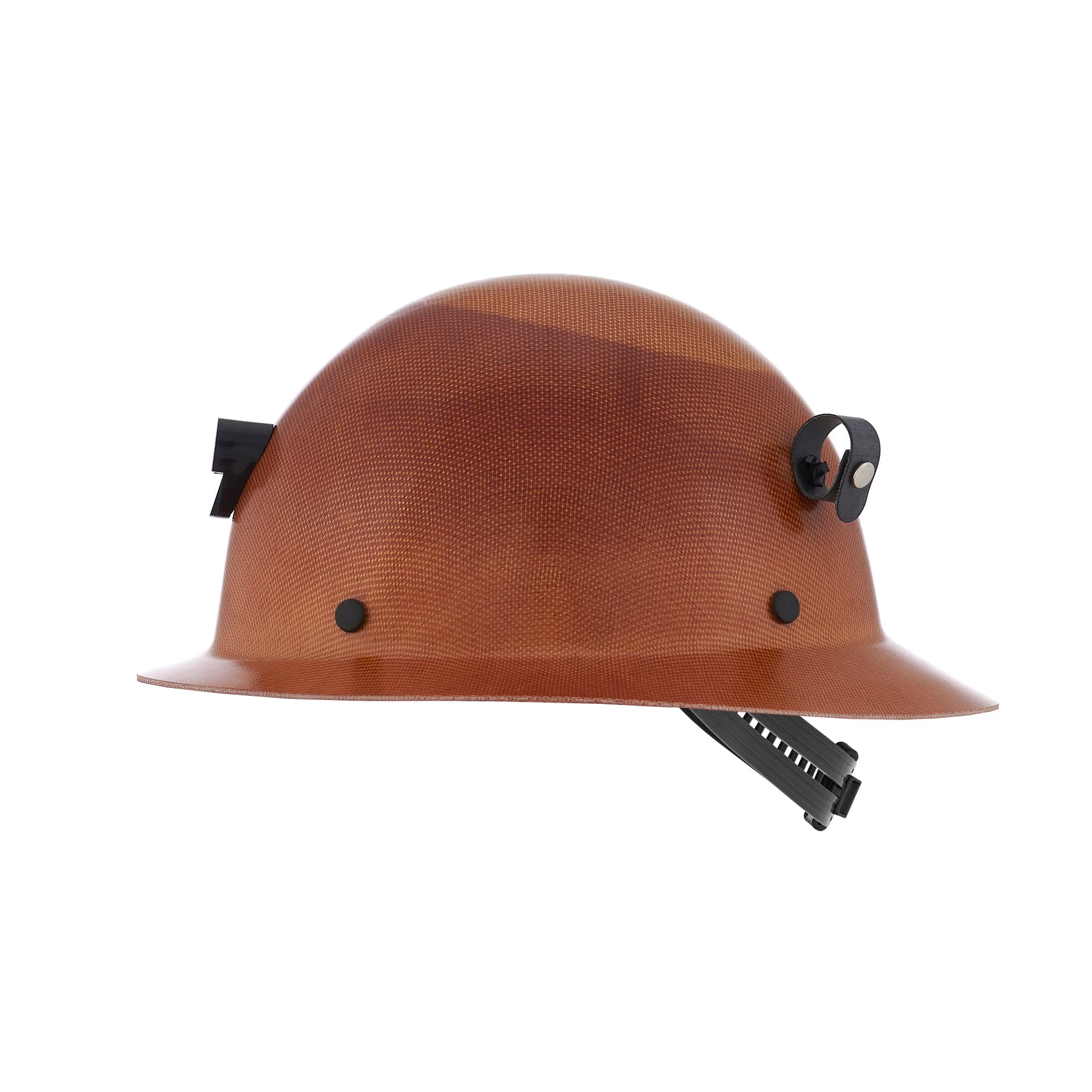 MSA Skullgard Protective Hat Natural Tan - W/ Staz-On Suspension, Lamp Bracket And Cord Holder, Standard_1