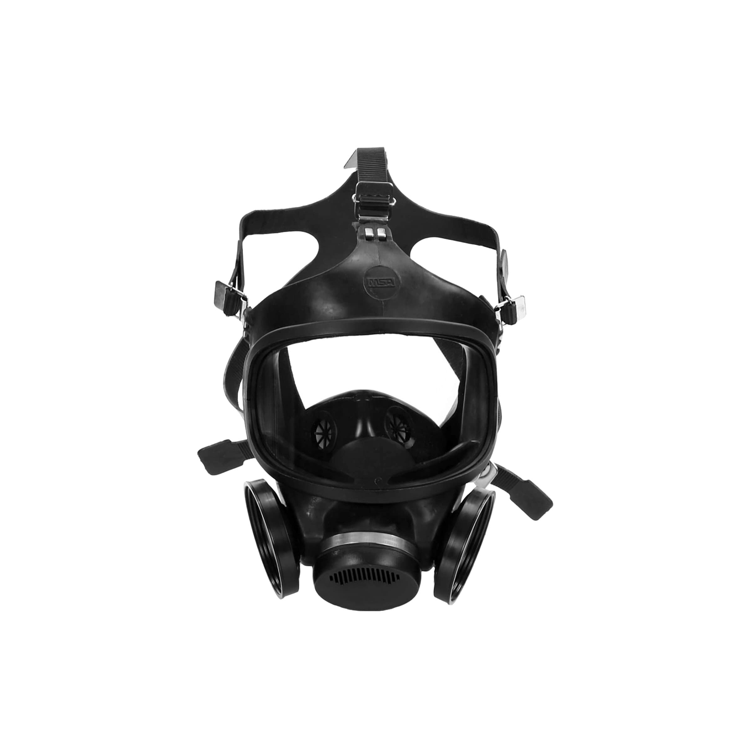 MSA Ultra-Twin Facepiece, Medium, Hycar, Black