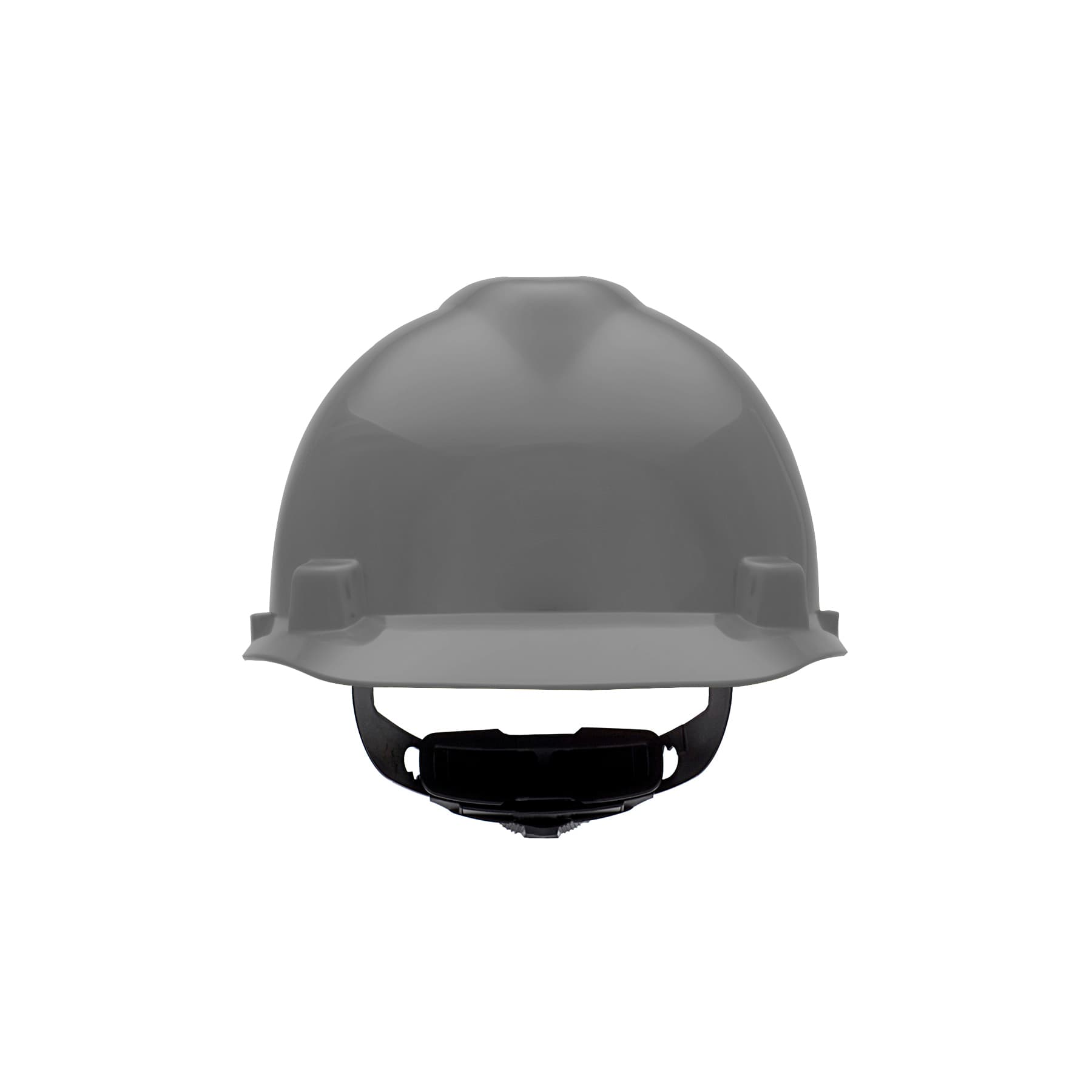 MSA V-Gard Slotted Cap, Navy (Gray), W/Fas-Trac Iii Suspension_3