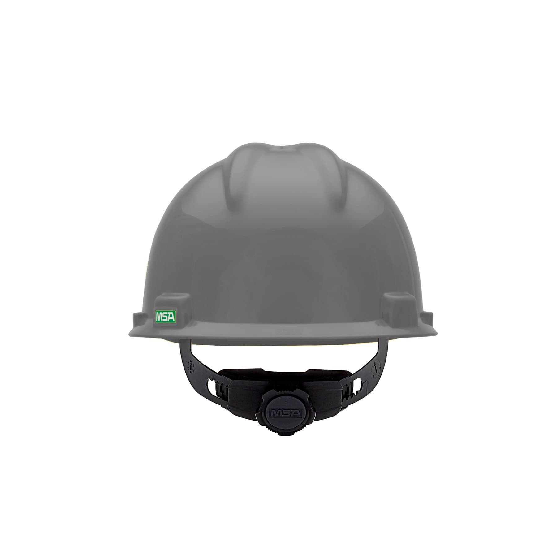 MSA V-Gard Slotted Cap, Navy (Gray), W/Fas-Trac Iii Suspension_4