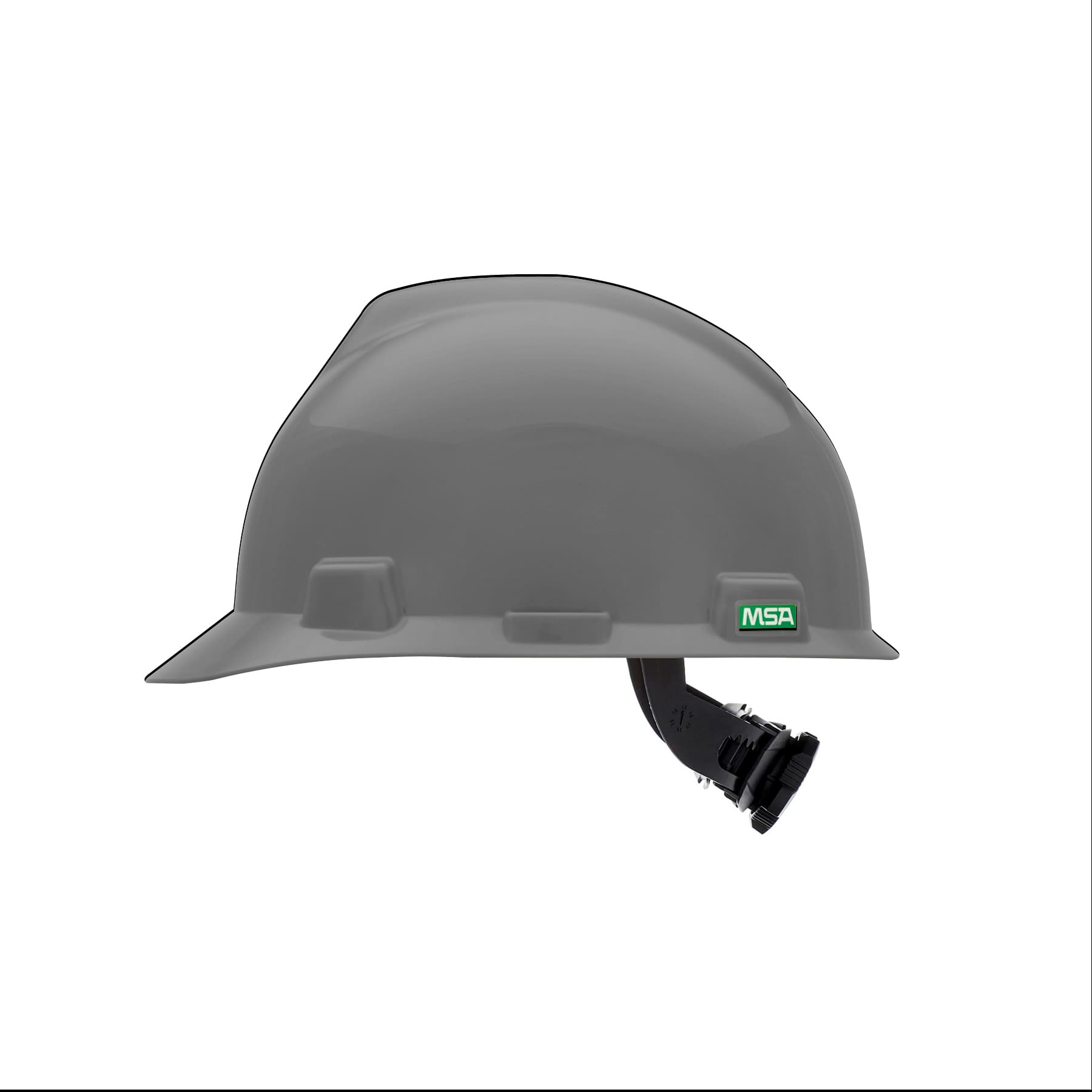 MSA V-Gard Slotted Cap, Navy (Gray), W/Fas-Trac Iii Suspension_7
