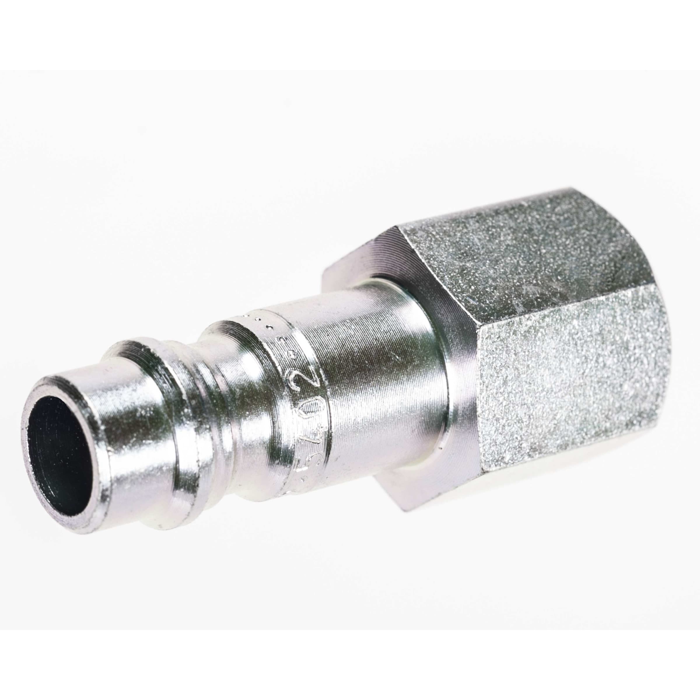 MSA Male Plug W/ Female 1/4" Npt, Cejn Locking (Chrome-Plated&Mdash,Br)