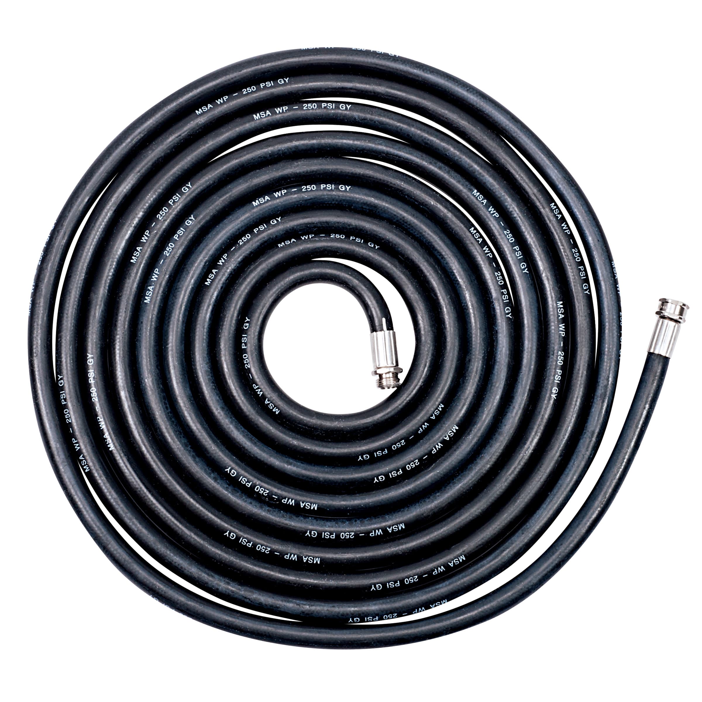 MSA Air-Supply Hose, Neoprene, Stainless Steel, 50Ft