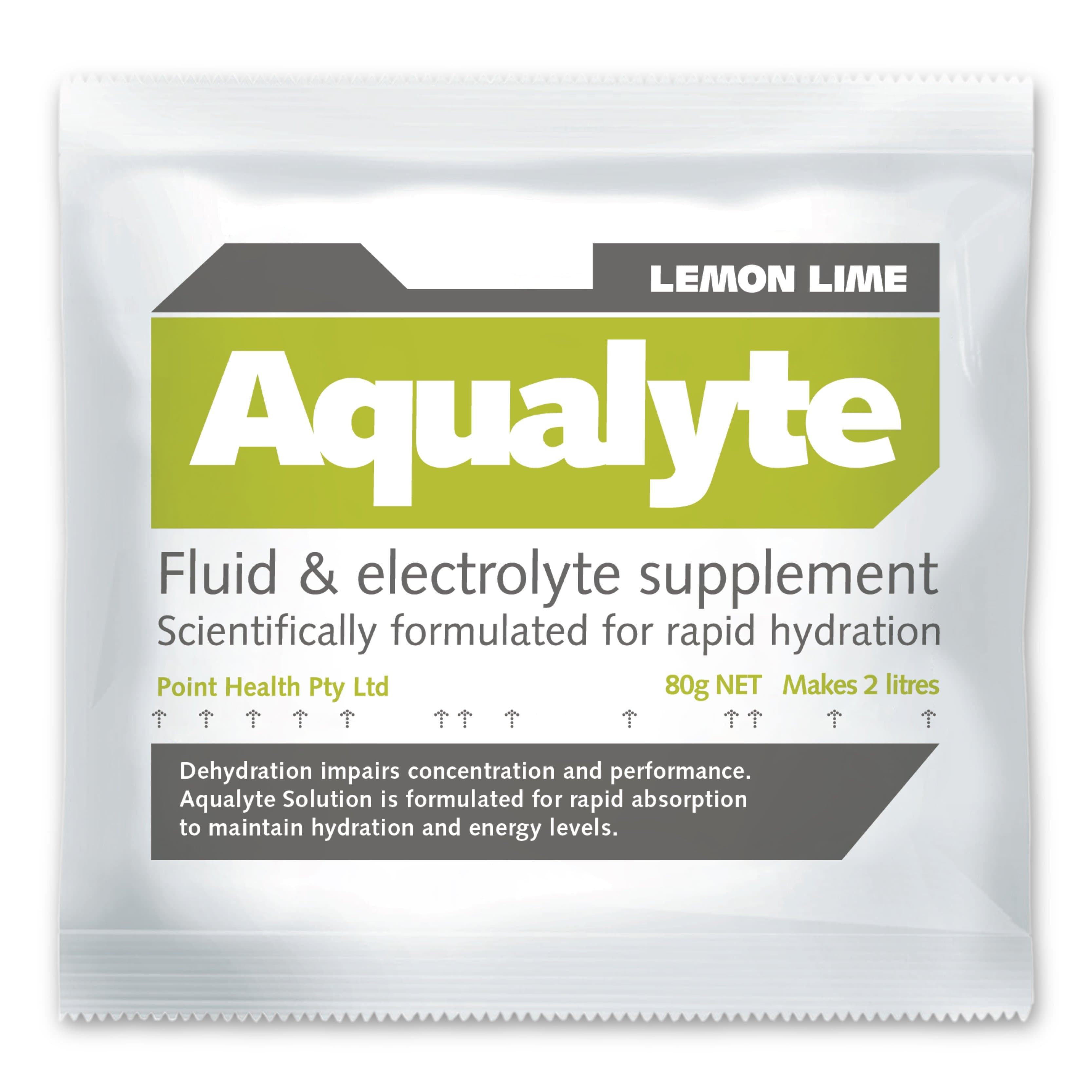 Maxisafe Aqualyte Electrolyte Powder Lemon Lime Flavoured Sachets 80G