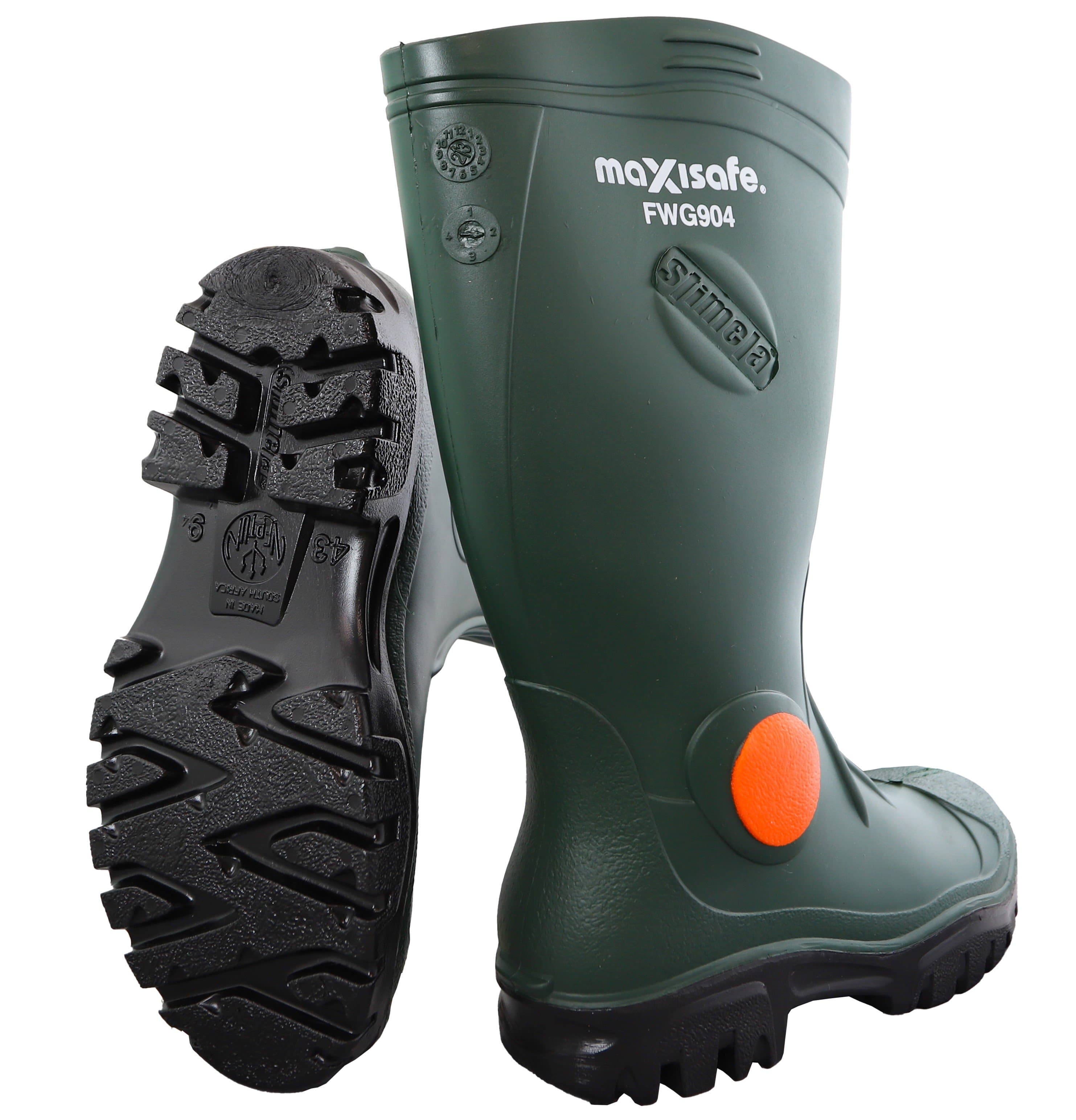 Maxisafe Foreman Green Gumboot W/ Safety Toe