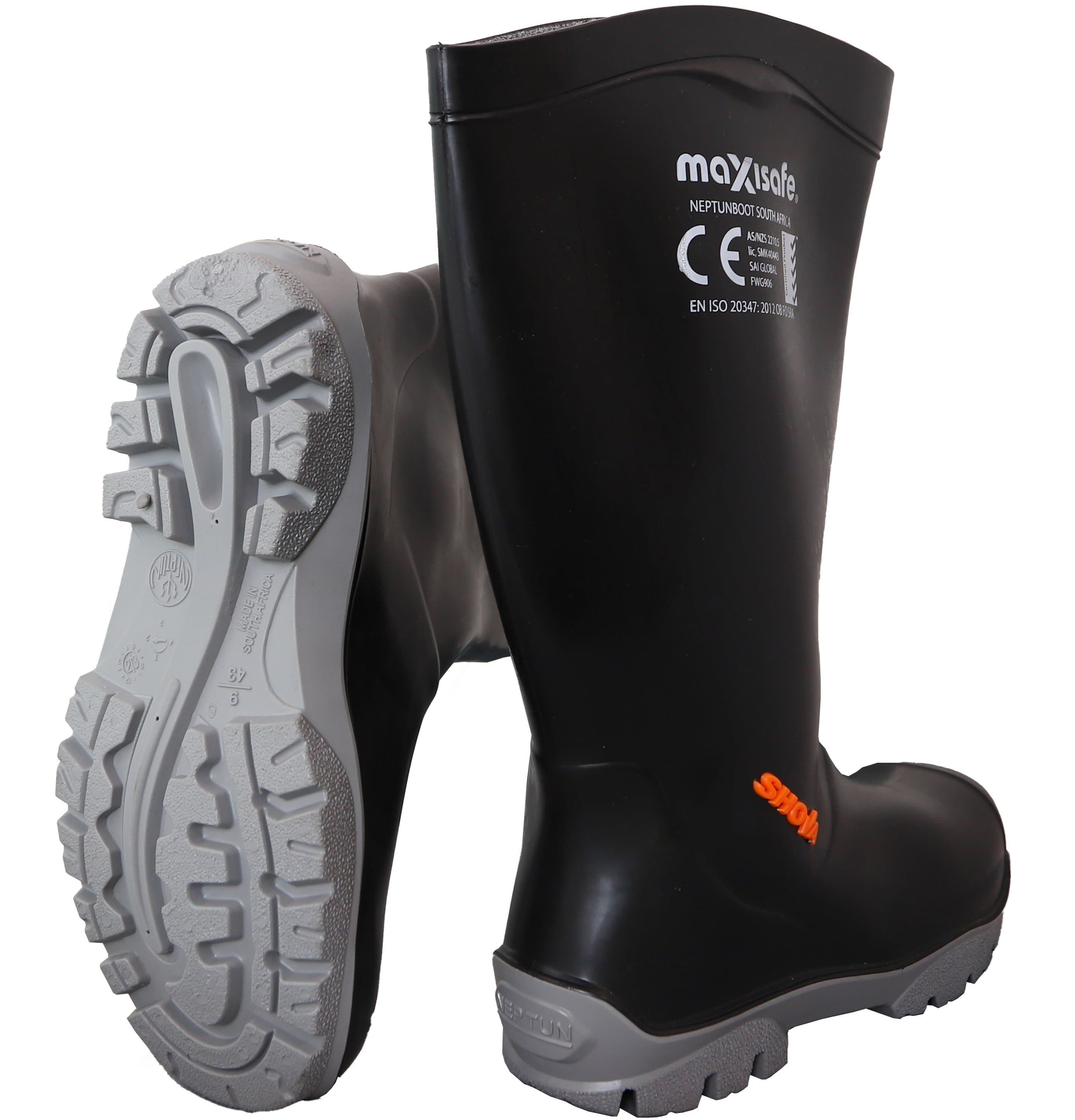 Maxisafe 'Shova' Non-Safety Gumboot (Black)