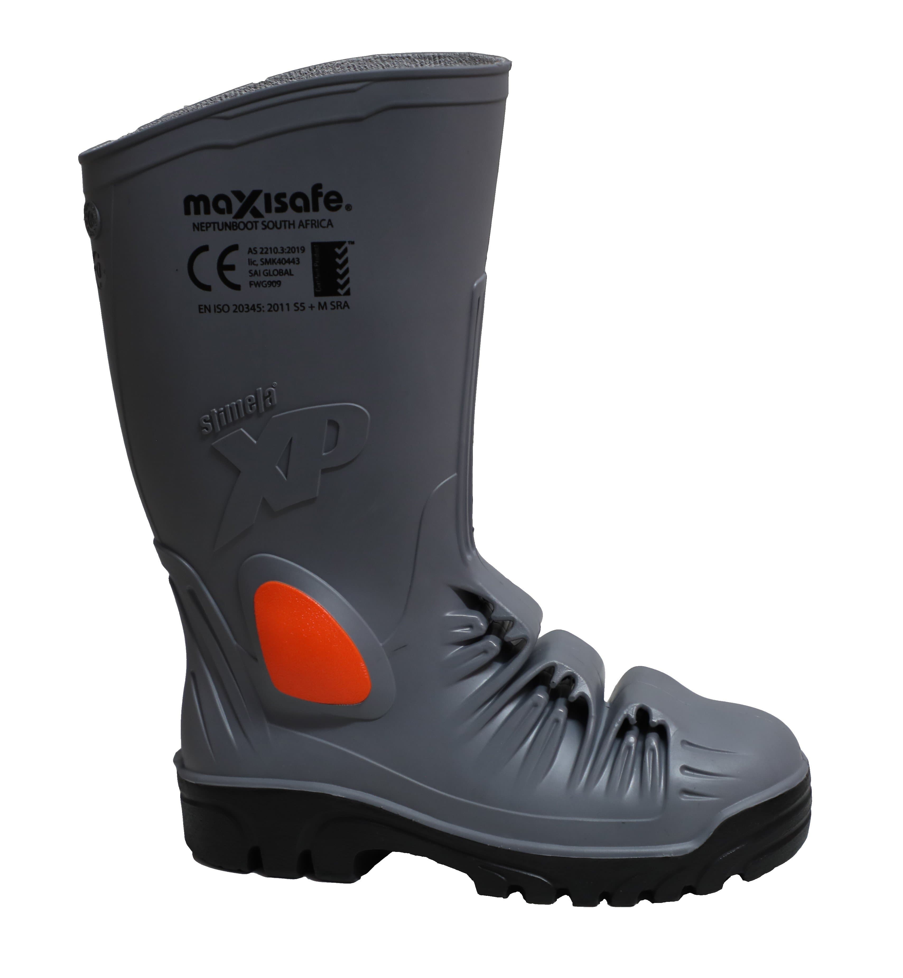 Maxisafe Stimela Xp Composite Safety Toe Gumboots With Midsole & Metatarsal Protection
