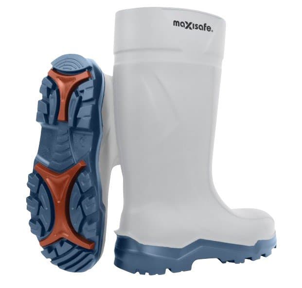 Maxisafe Xtremegrip White Polyurethane Gumboots