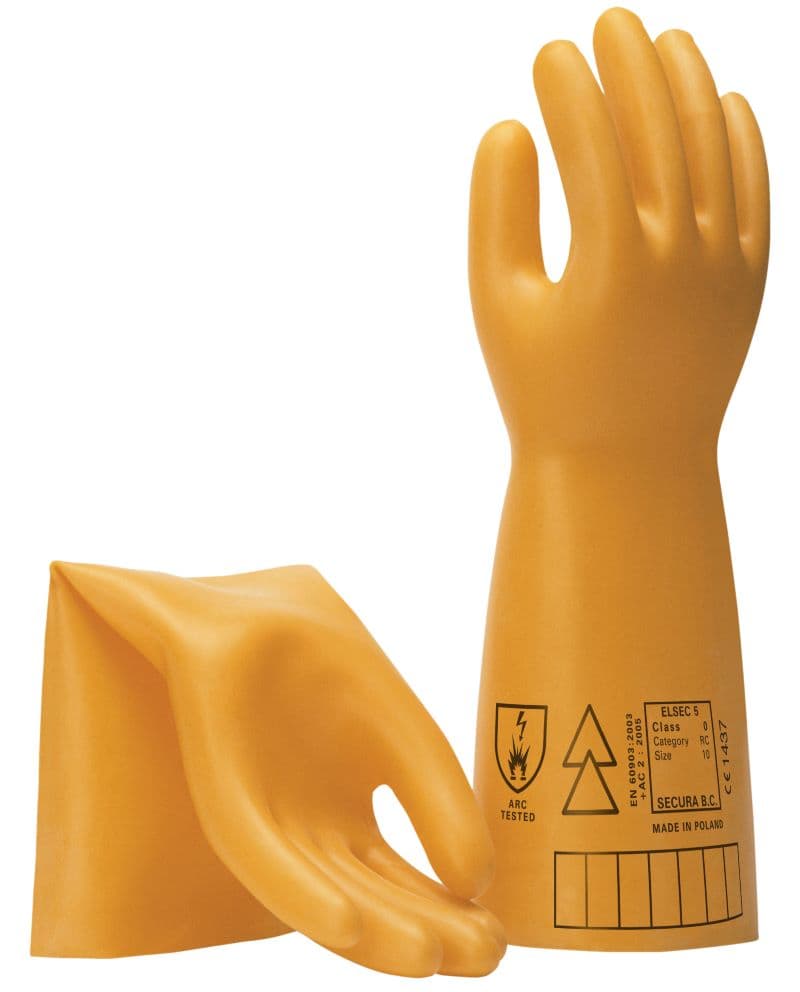 Maxisafe Electrical Insulating Glove, 1000V, 5Kv Class 0