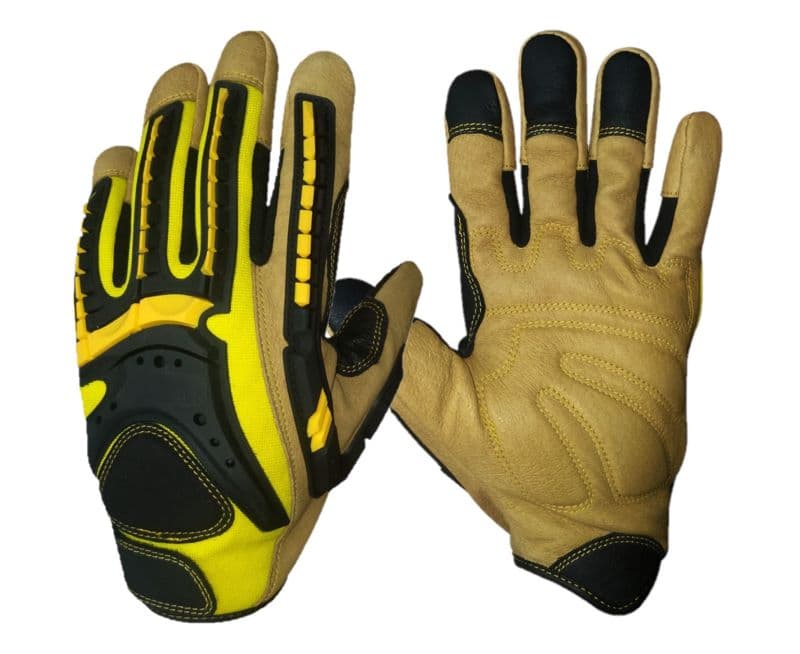 Maxisafe G-Force Tuff Oiler Cut C Mechanics Glove With Leather Palm