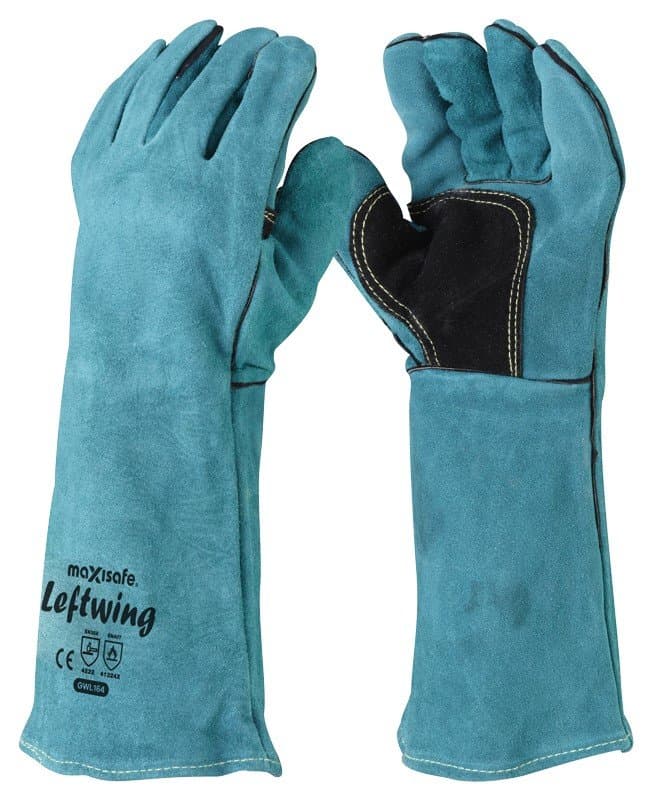 Maxisafe Green 'Leftwing' Welders Gauntlet
