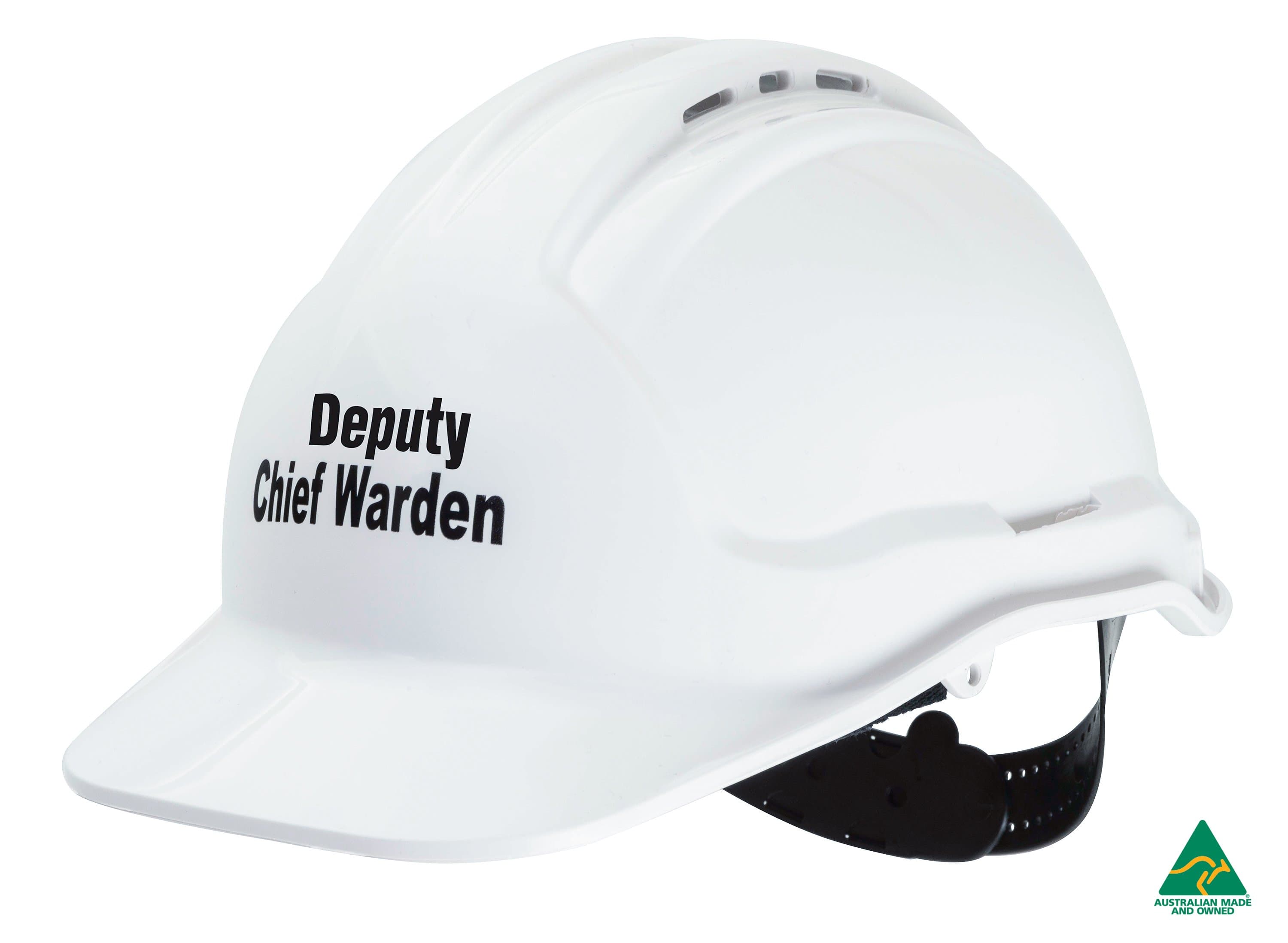 Maxisafe Tuffgard Hard Hat Deputy Chief Warden Kit - White