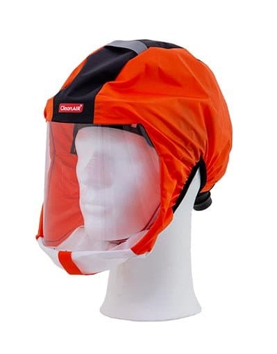 Maxisafe Cleanair Protective Short Respiratory Hood Ca-1 - Orange (Was Rsh835-O)