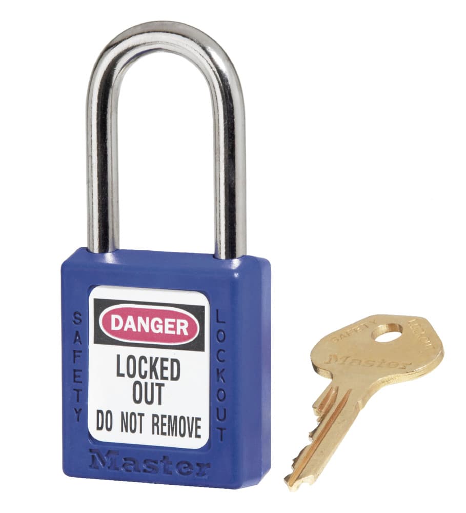 Master Lock Safety Padlock 410 KA6 Blue (6 Locks Equals 1 Set)