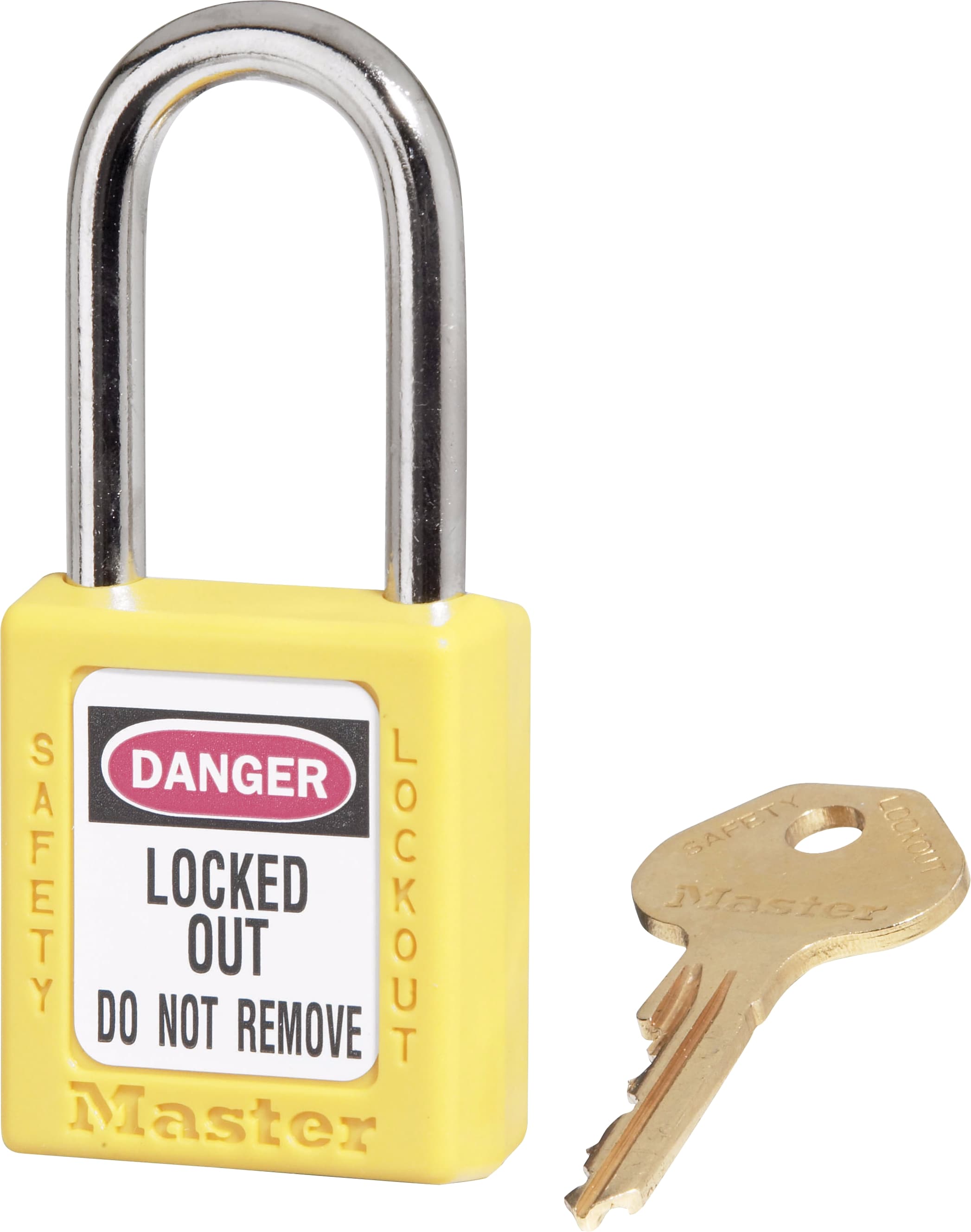 Master Lock Safety Padlock 410 KA4 Yellow (4 Locks Equals 1 Set)