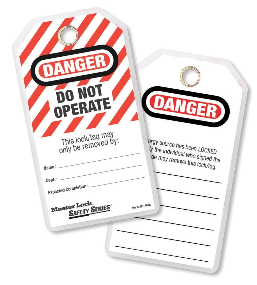 Master Lock Tags Lockout Do Not Operate (12Pk)