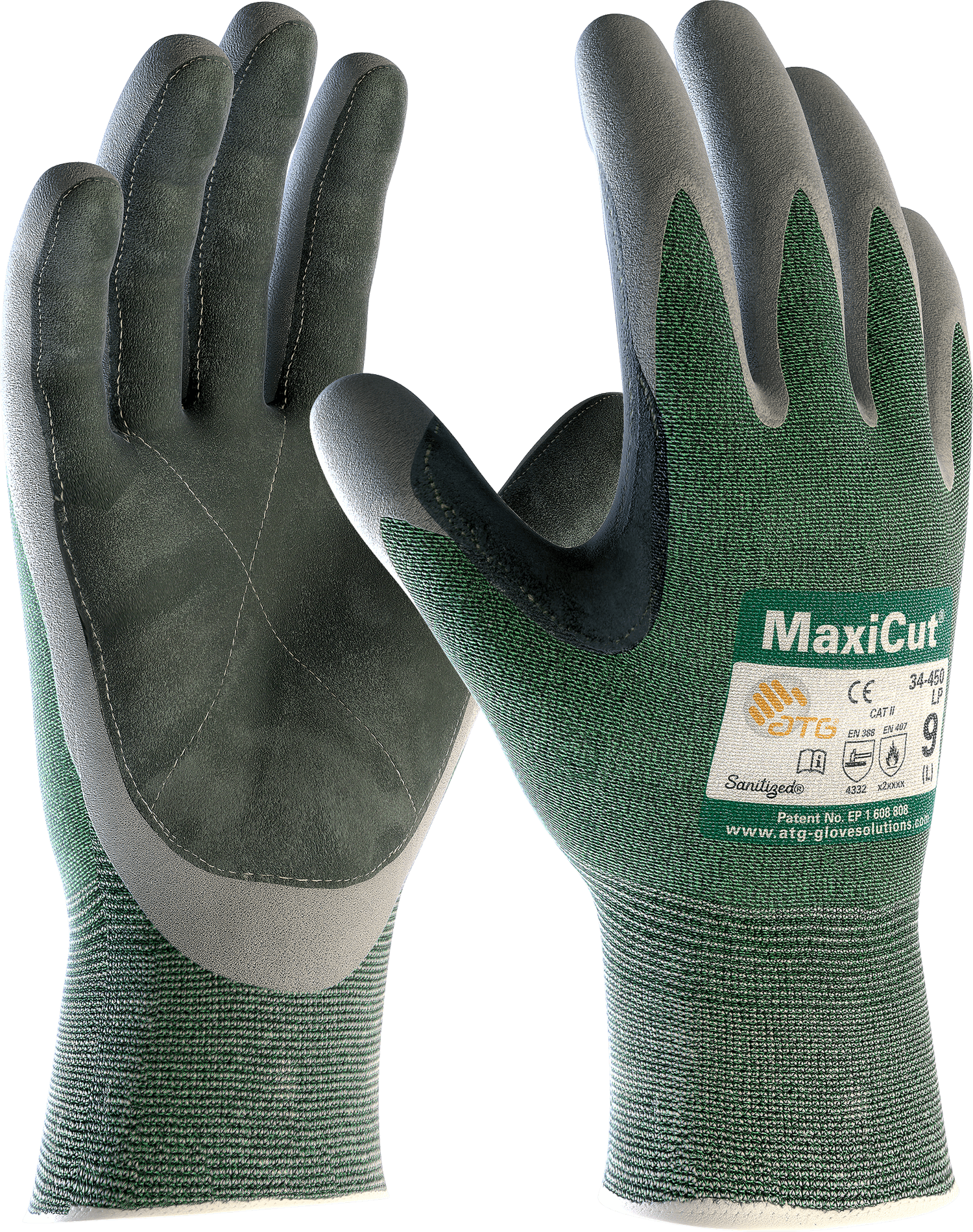ATG Maxicut Oil Leather Palm Gloves