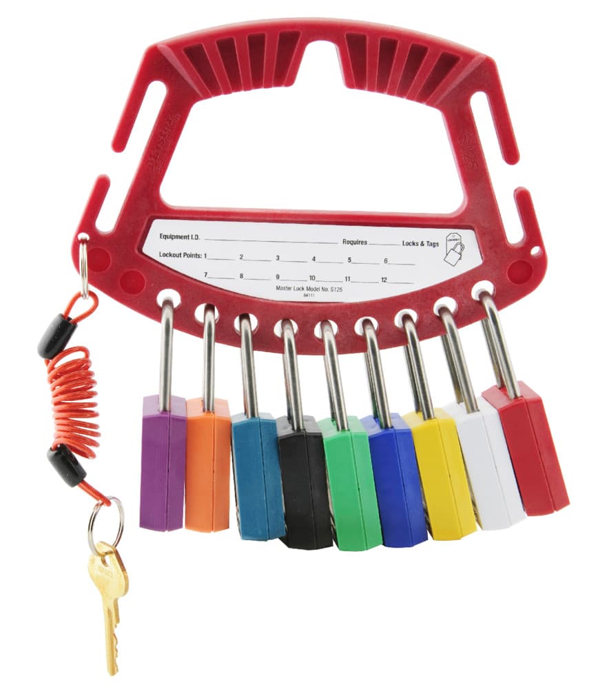 Master Lock Padlock Caddy - Safety - Locks/Keys Not Included