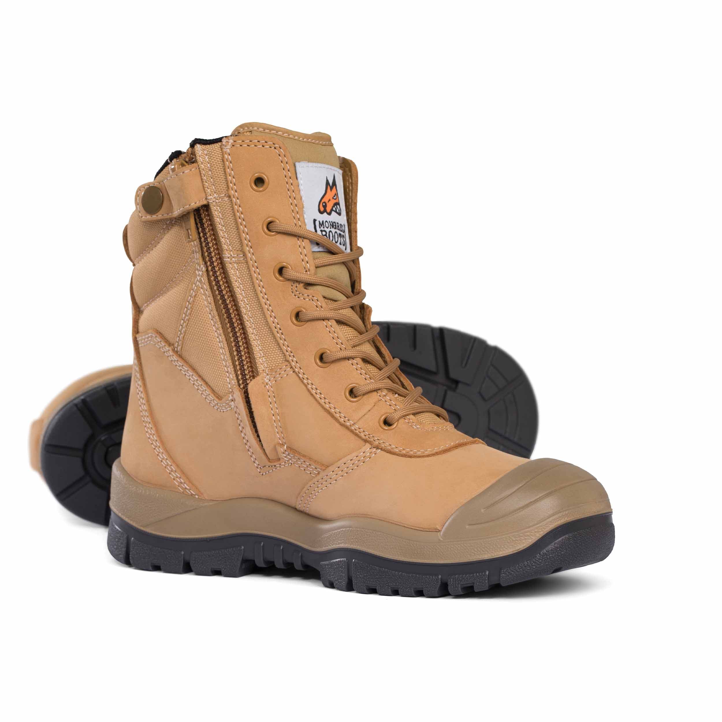 Mongrel Wheat High Leg ZipSider Boot With Scuff Cap