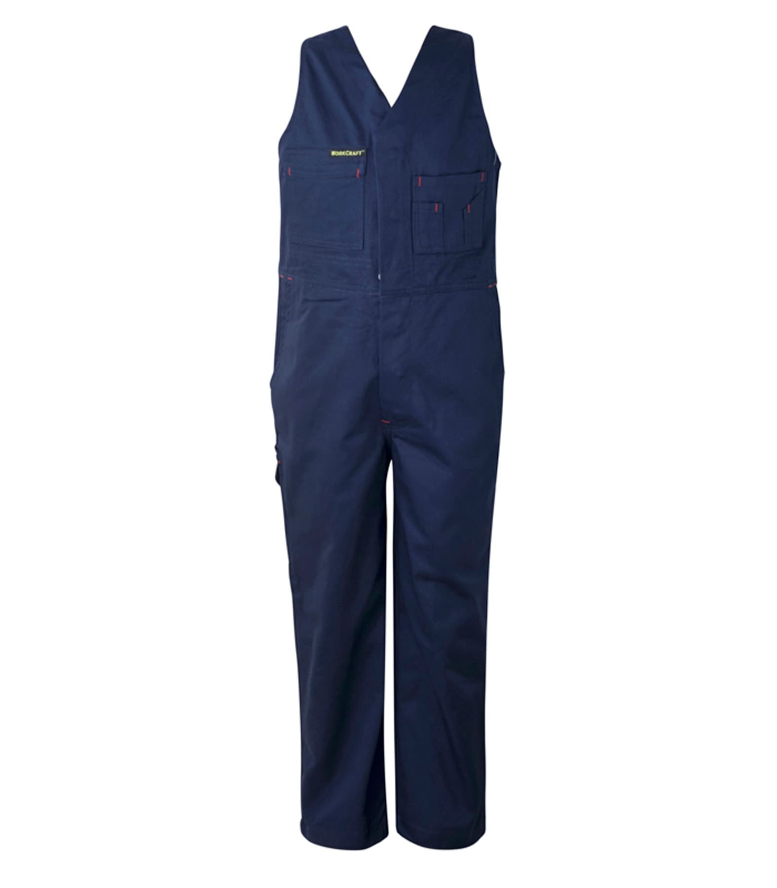 Workcraft Kids Midweight Cotton Roughall With Elastic Straps (Navy)