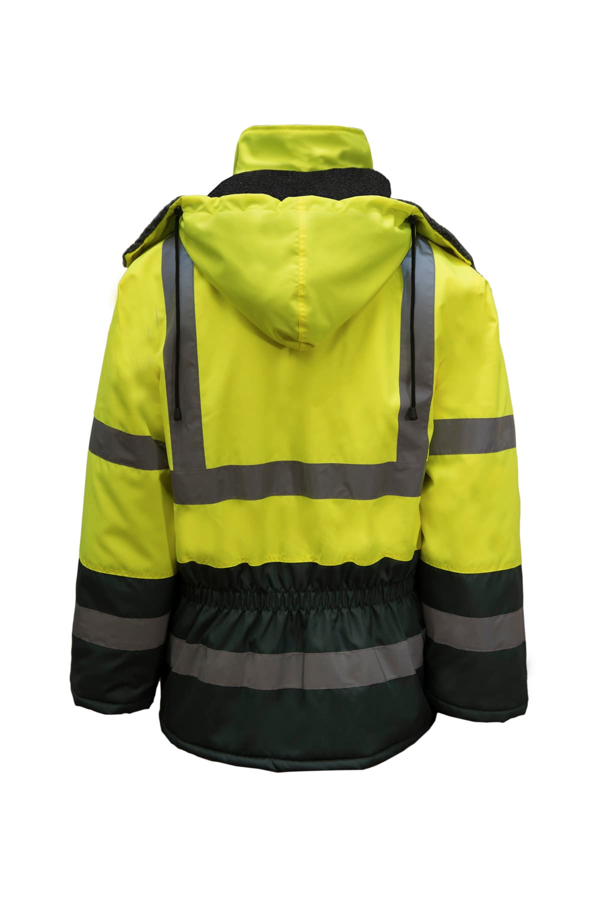 Workcraft Hi Vis Reflective Freezer Jacket (Green/Yellow)