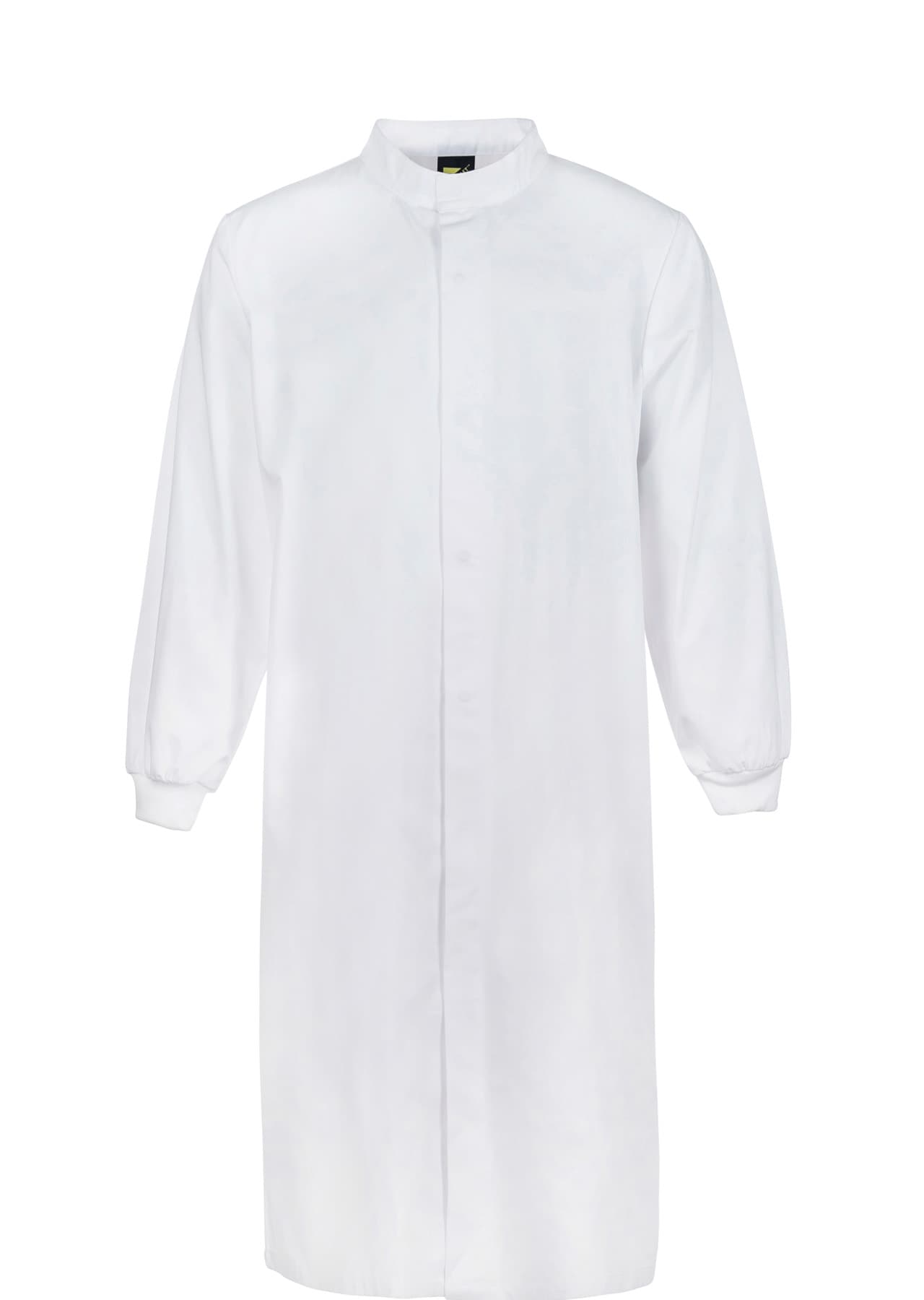 Workcraft Food Industry Long Length Dustcoat With Mandarin Collar (White)